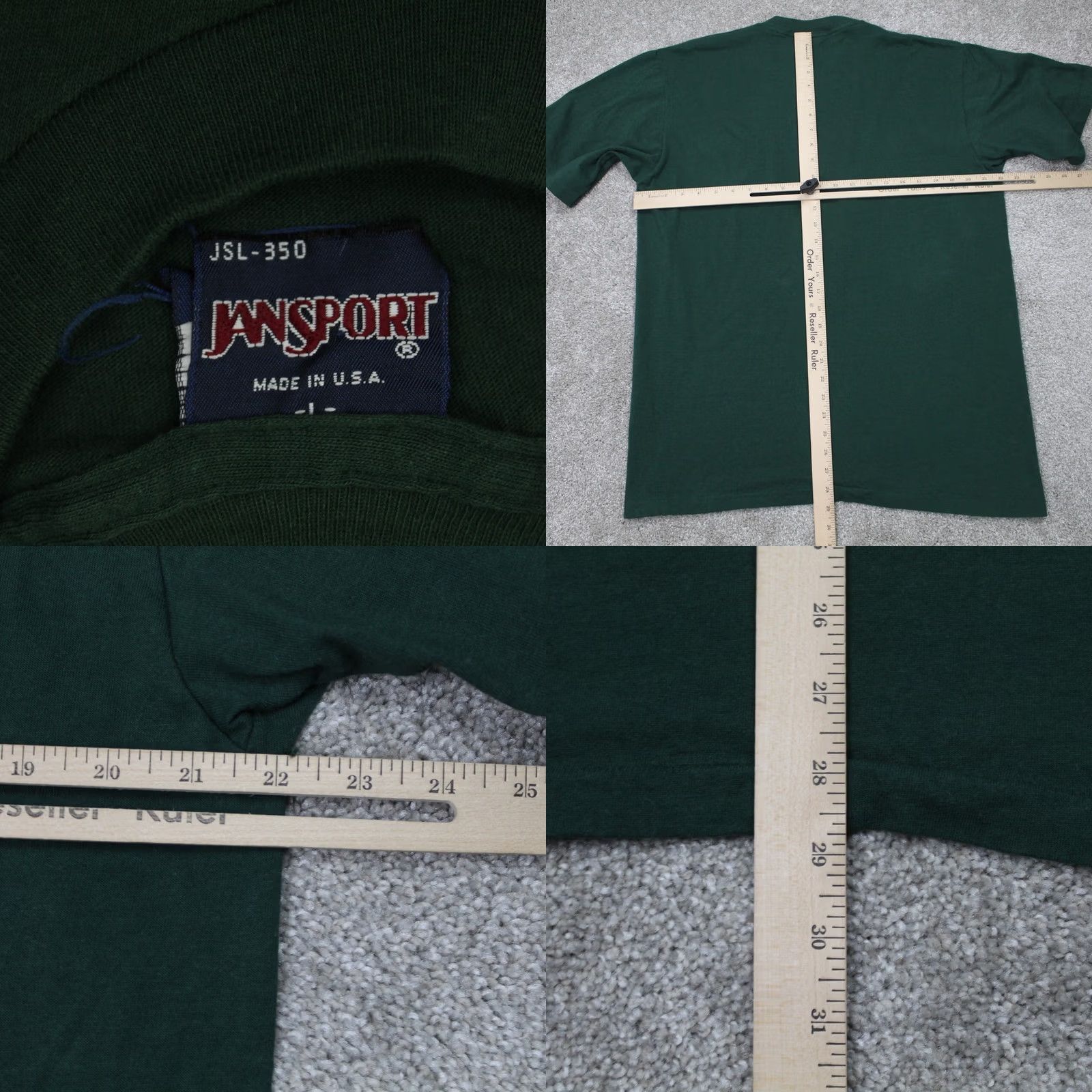 Jansport VINTAGE Jansport Michigan State Alumni Shirt Mens Large Green S/S Crew Neck 90s College Graphic Print Single Stitch Sportsman Mens Size US L / EU 52-54 / 3 - 8 Thumbnail
