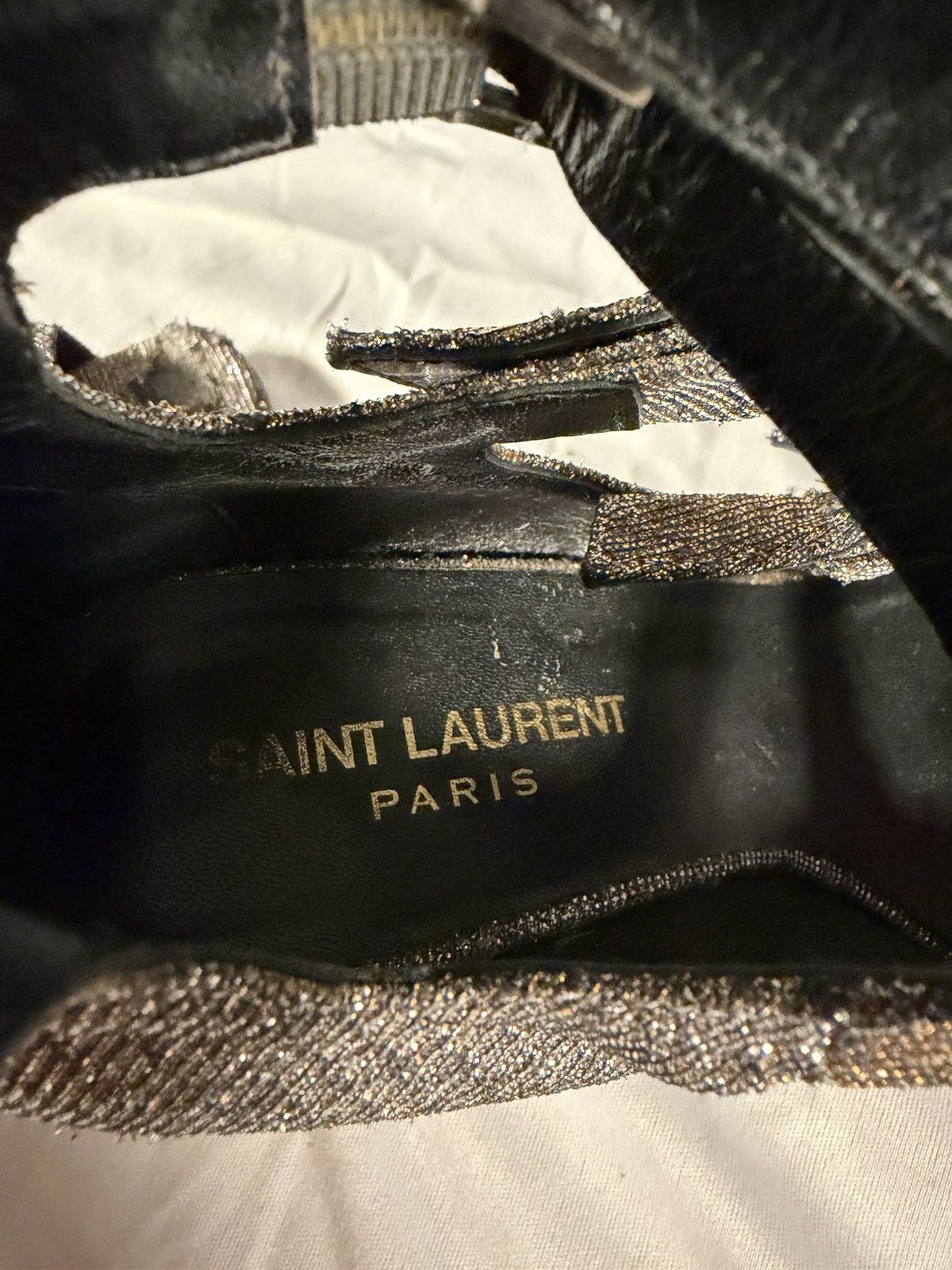 Saint Laurent Paris Saint Laurent Paris Women’s High Heels Disco Sparkle Size 36 Size US 6 / IT 36 - 11 Thumbnail