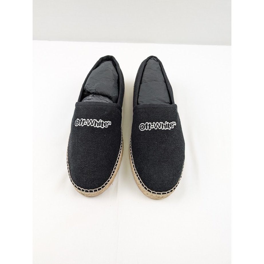 Off-White o1rshd1 Espadrilles Canvas in Black / White Size US 9 / EU 42 - 13 Thumbnail