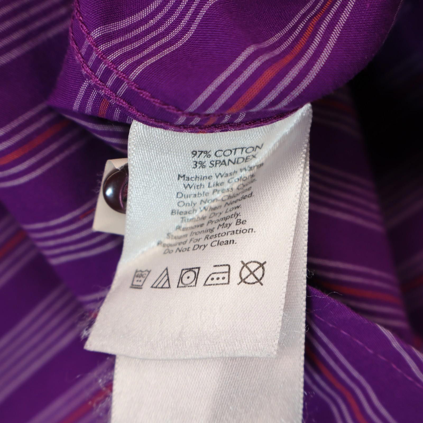 Eddie Bauer Women TXL Button Down Shirt Classic Fit Purple Eddie Bauer Size L / US 10 / IT 46 - 7 Thumbnail