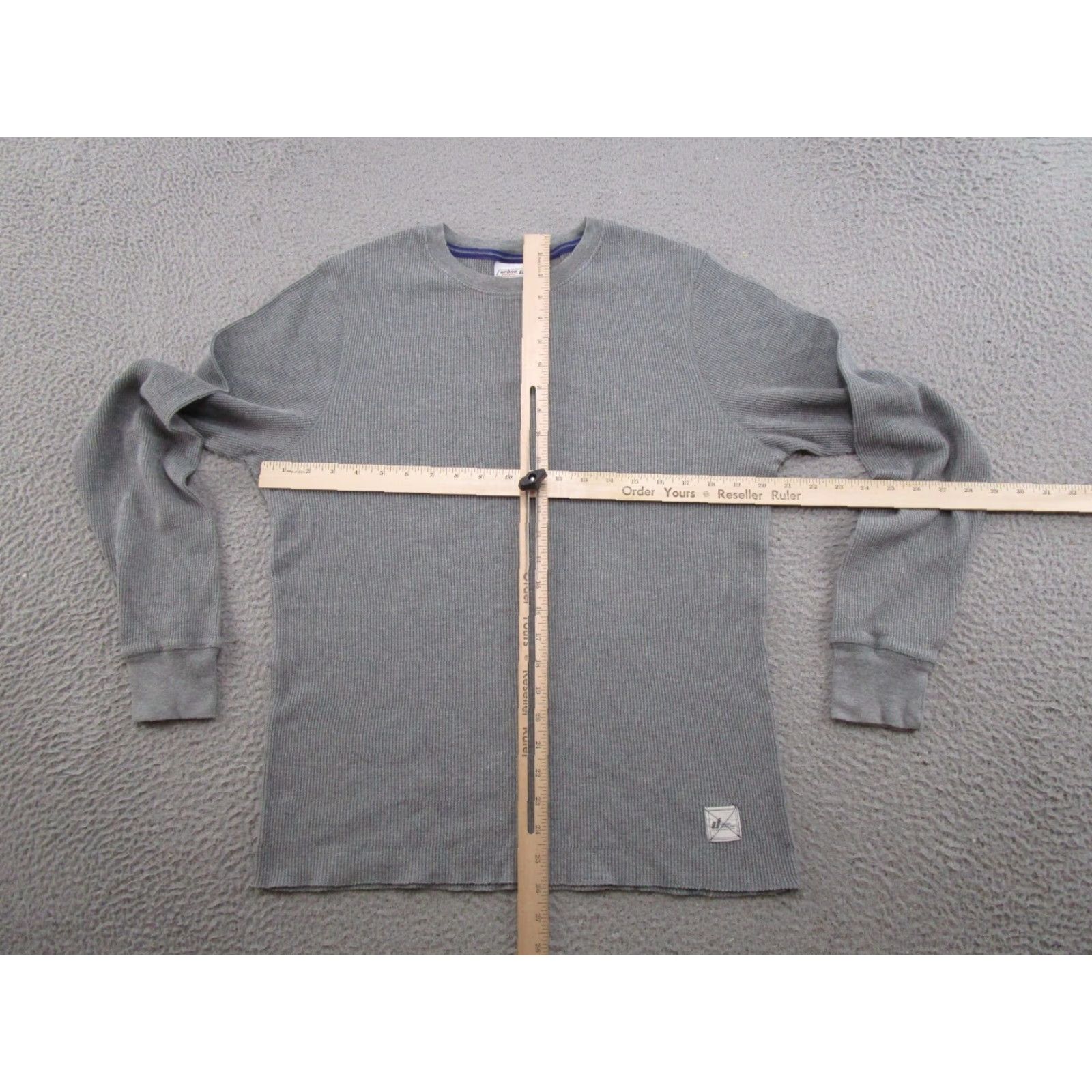 Vintage Urban Pipeline Thermal Shirt Mens Size L Gray Waffle Knit Long Sleeve Y2K Skater Size US L / EU 52-54 / 3 - 4 Thumbnail