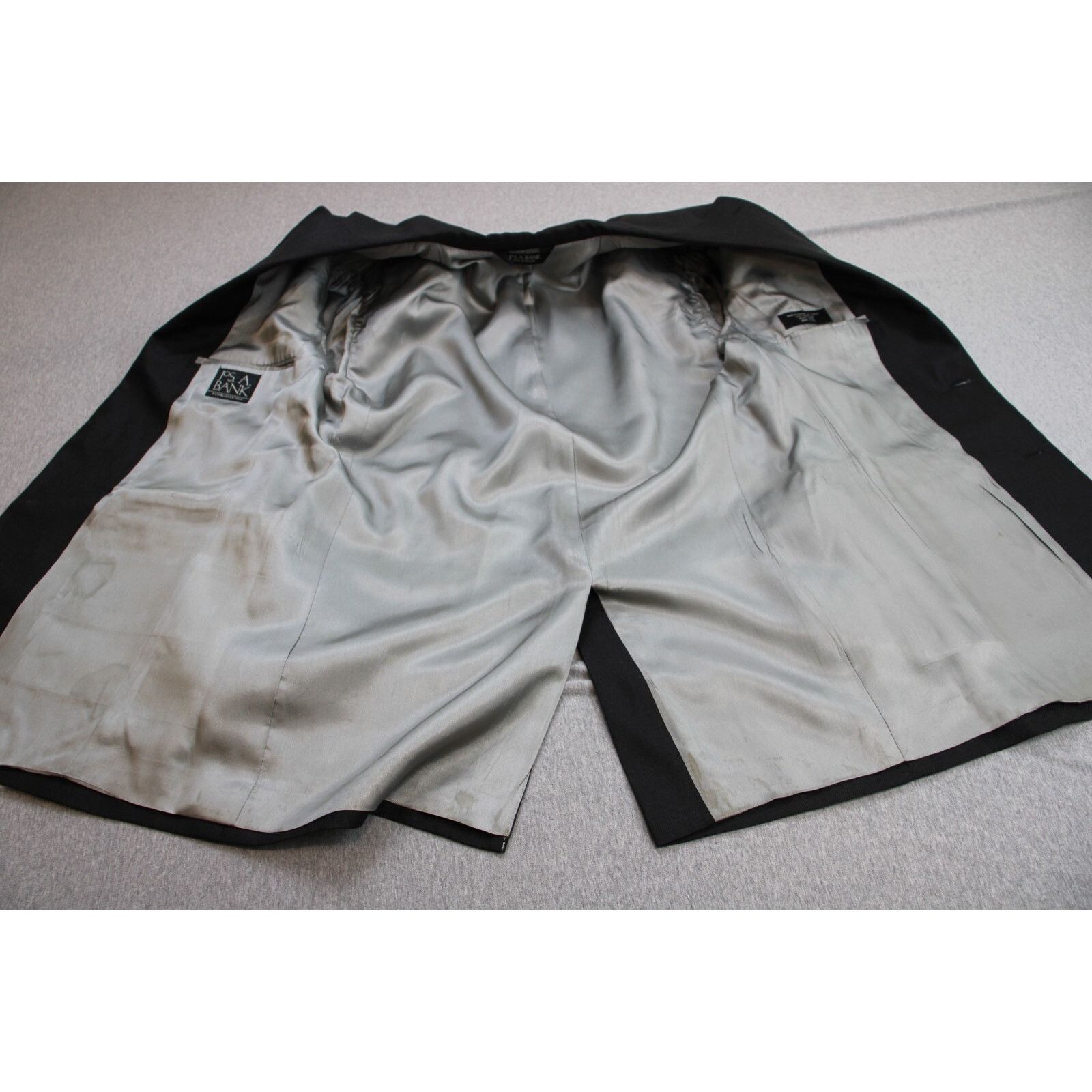Jos. A. Bank Jos A Bank Blazer Mens 40R Black Lined 2 Button Notch Lapel Size 40R - 7 Thumbnail