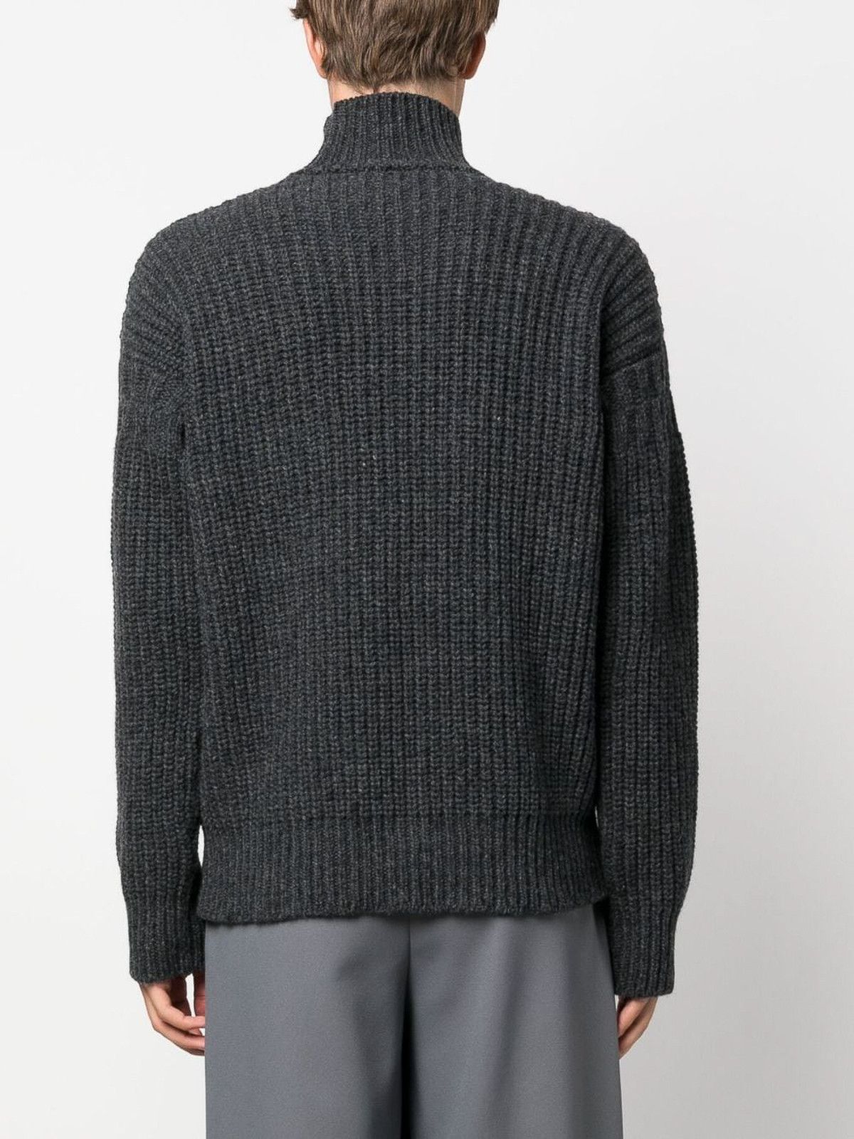 Marni o1y0225 Logo Turtleneck Sweater in Grey Size US S / EU 44-46 / 1 - 3 Thumbnail