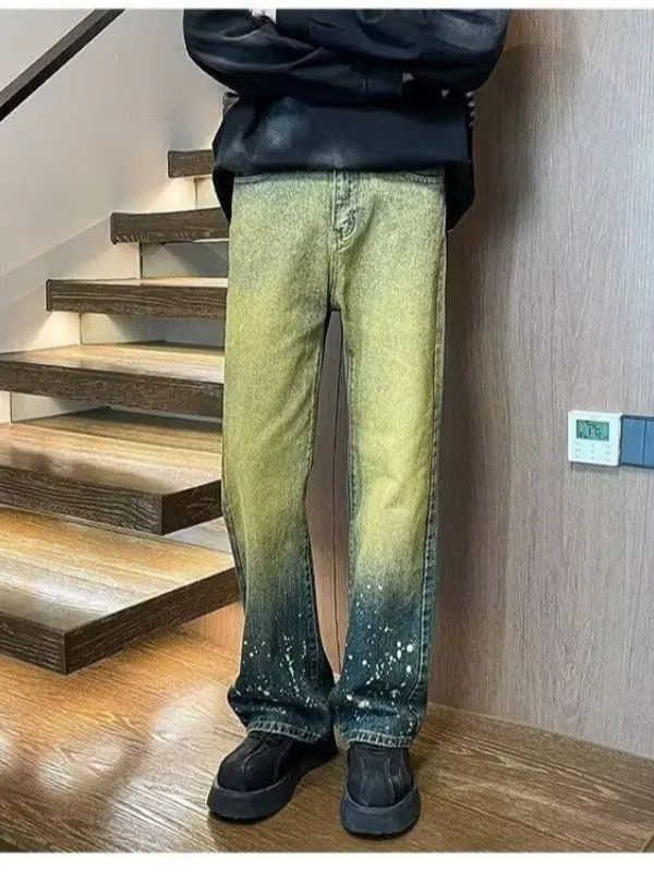 Japanese Brand × Jean Retro loose wide leg slightly flared jeans Size US 32 / EU 48 - 2 Thumbnail