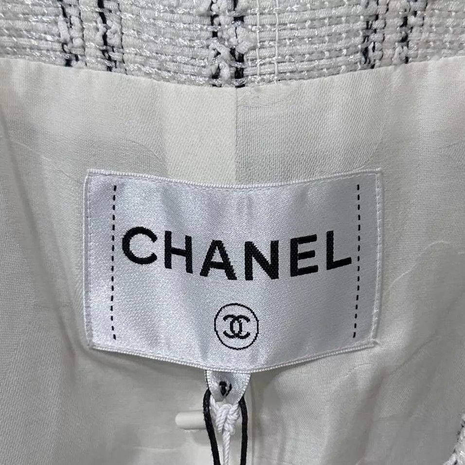 Chanel Chanel Snow White Gingham Short Jacket Women's IT 38 New Size S / US 4 / IT 40 - 8 Thumbnail
