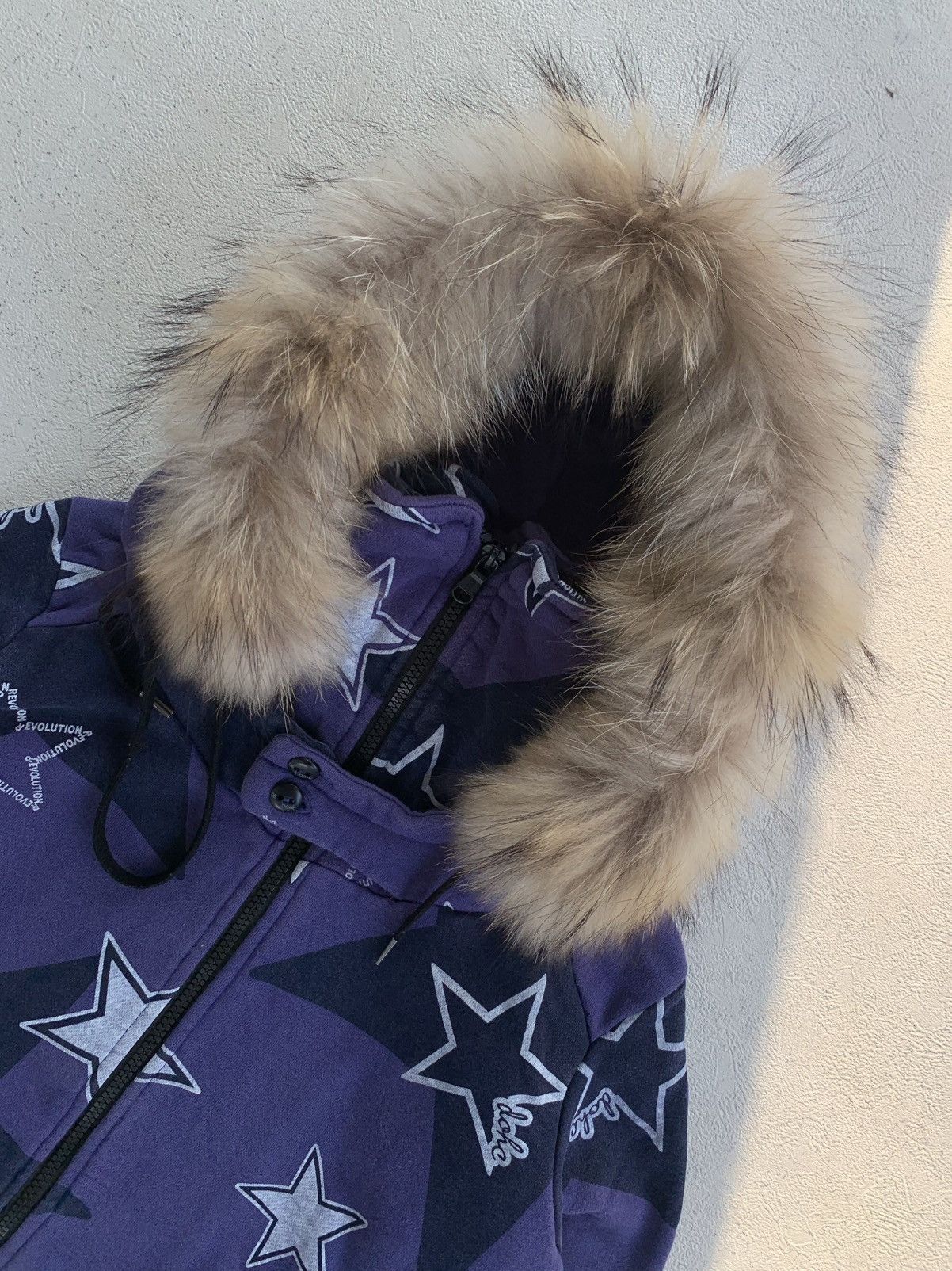 Japanese Brand DOUBLE ZIP DOHC REVOLUTION BONO FUR HOODIE IFSIX LGB STYLE Size US M / EU 48-50 / 2 - 3 Thumbnail