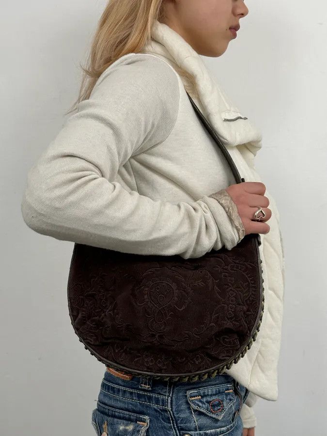 Roberto Cavalli AW2007 Cavalli Embroided Brown Handle Bag Size ONE SIZE - 3 Thumbnail