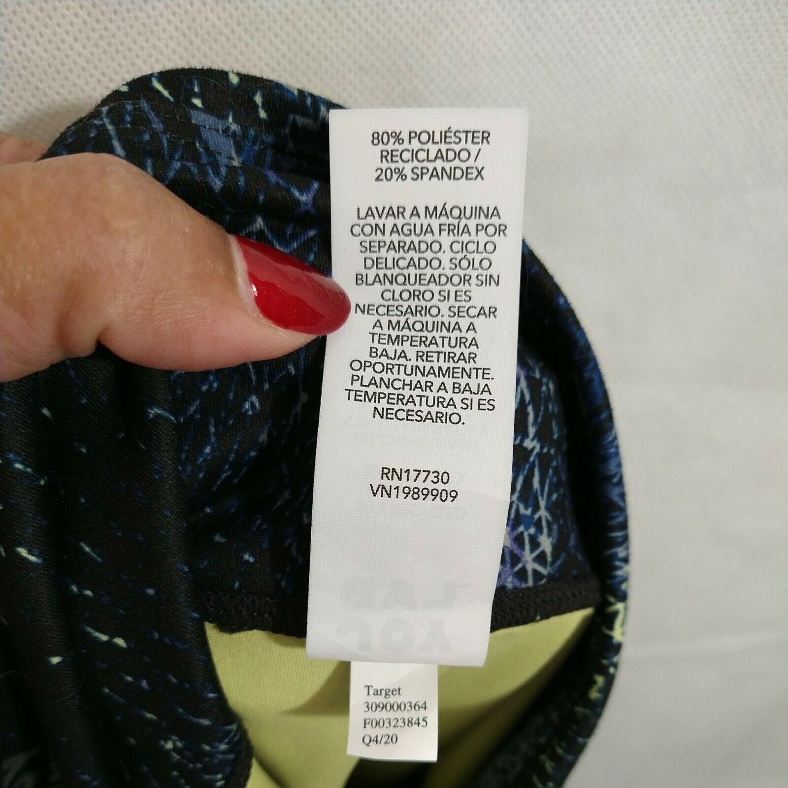 Other Joy Lab Leggings Ankle Pants Women Size S Blue Neon Yoga Size 23" - 8 Thumbnail