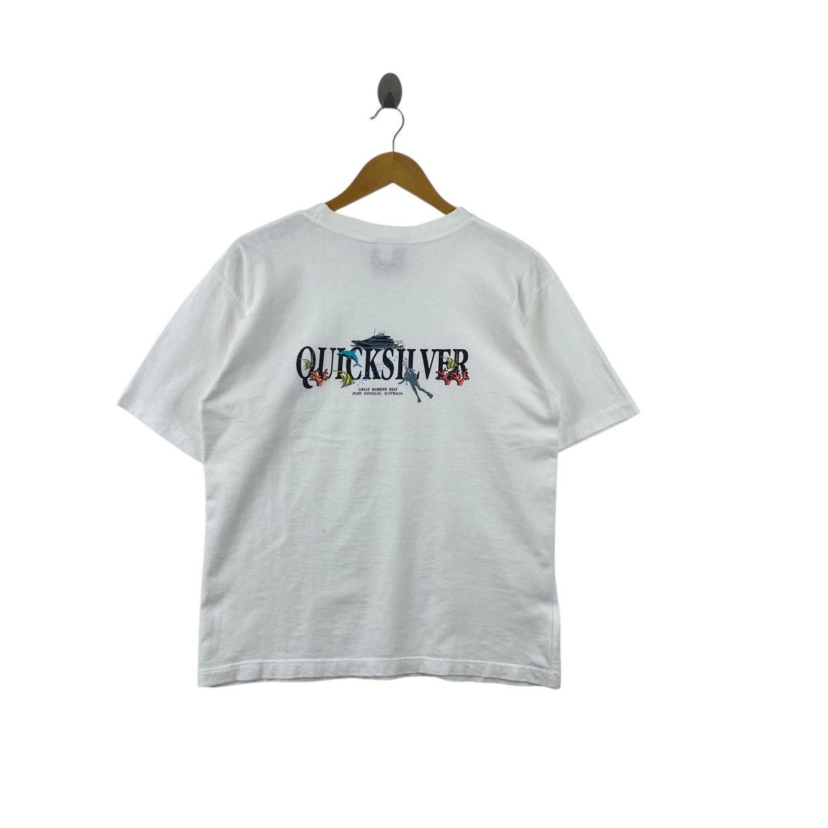 Quiksilver × Vintage Pick!! Vtg QUIKSILVER Surfing Top Tee Tshirt Size US XL / EU 56 / 4 - 2 Thumbnail