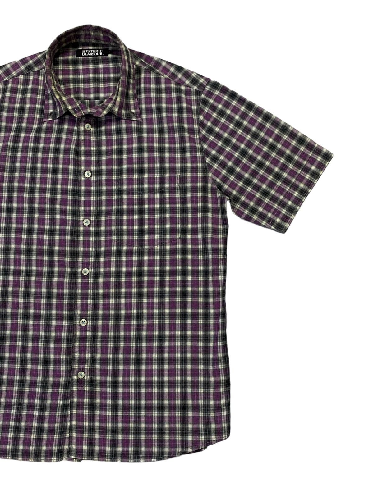 Hysteric Glamour Hysteric Glamour Checkered Pattern Button Ups Short Sleeve Size US M / EU 48-50 / 2 - 17 Thumbnail