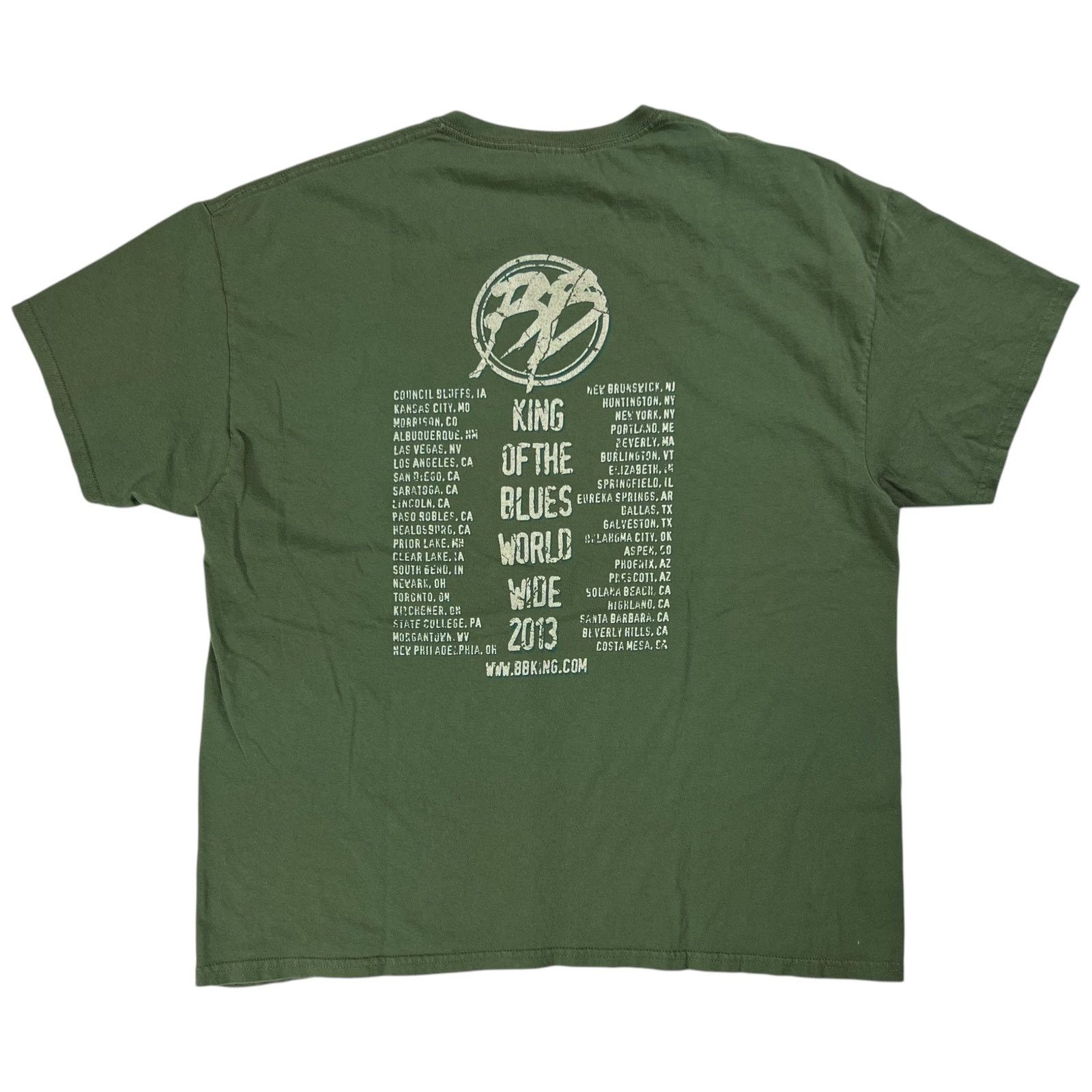 Band Tees × Gildan 2013 B.B. King King of the Blues tour tee (XL) Size US XL / EU 56 / 4 - 7 Thumbnail