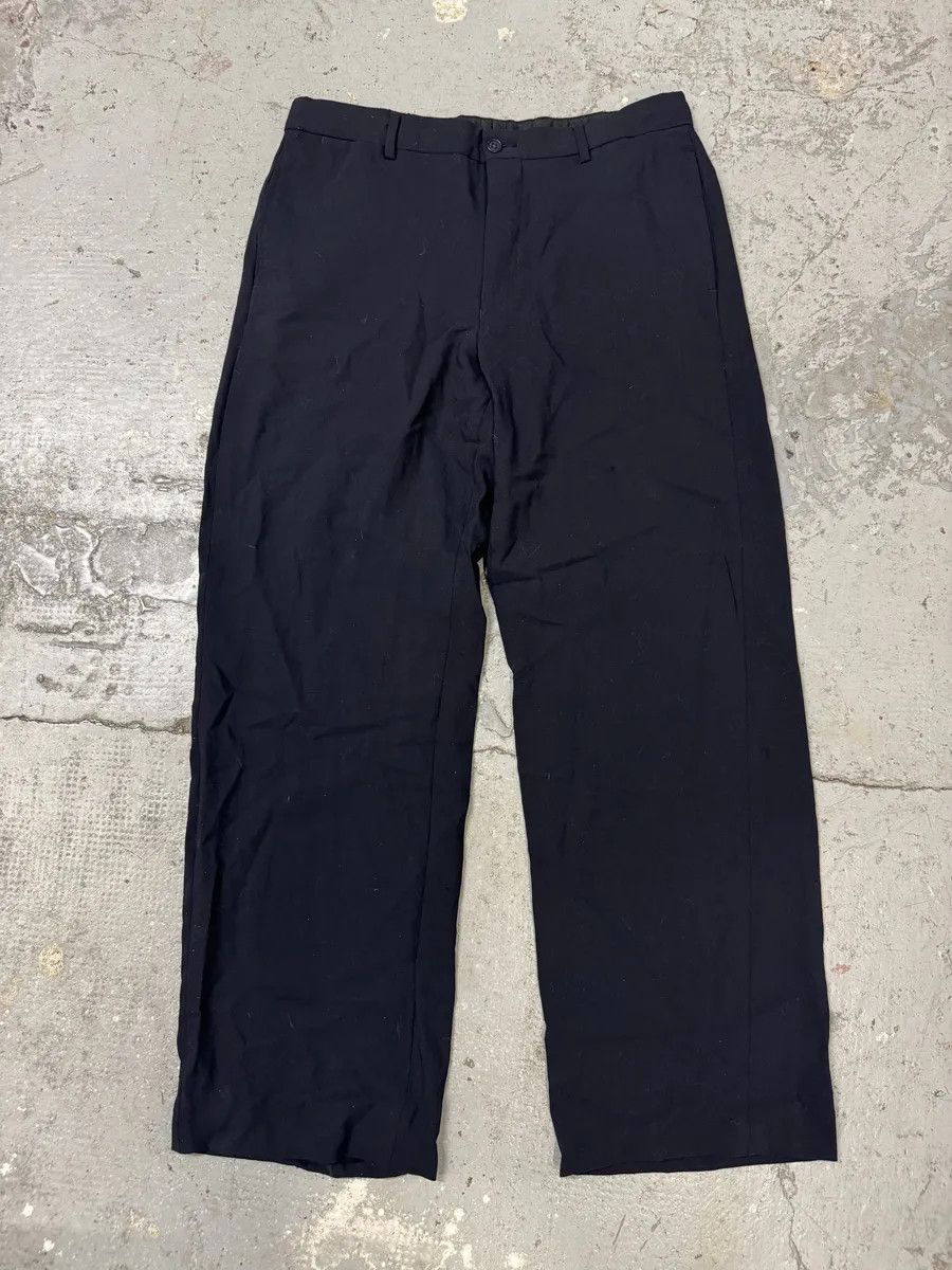 Emporio Armani 1990s Emporio Armani Navy Relaxed Minimalist Pants Size US 31 - 2 Thumbnail