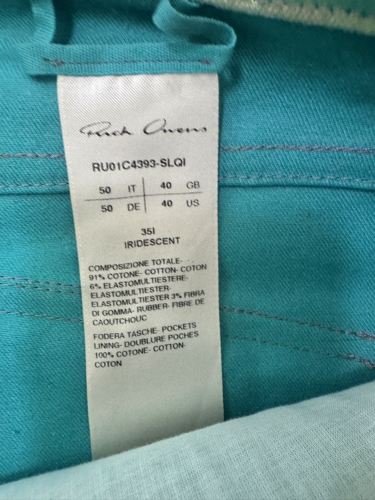Rick Owens Edfu iridescent Tyrone jeans Size US 34 / EU 50 - 10 Thumbnail