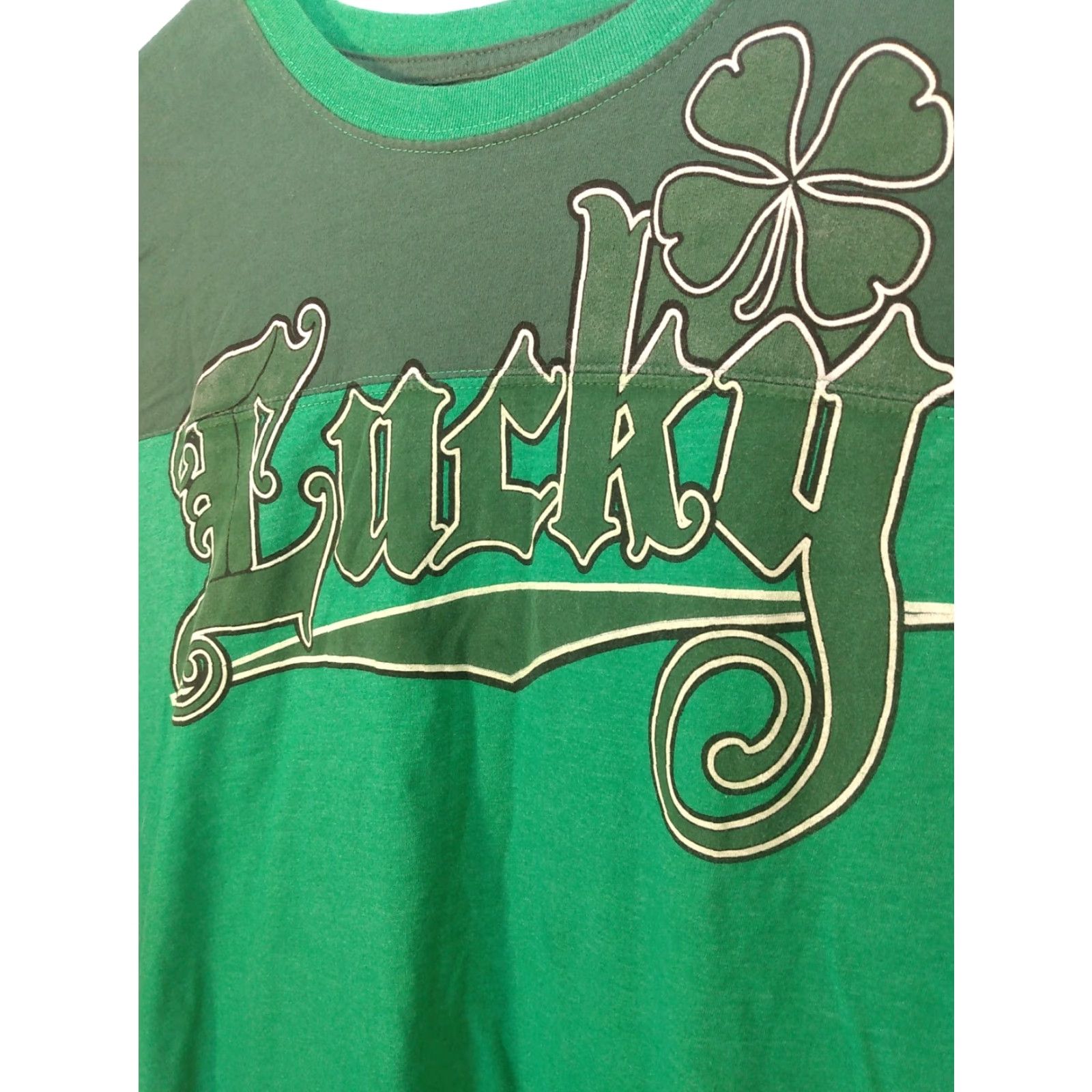 Lucky Brand Lucky Brand T-Shirt Gy Green St. Patty Day 100% cotton L Men XL 20" x 28" SS Green St. Patty Day Shirt Mens Green Size US L / EU 52-54 / 3 - 7 Thumbnail