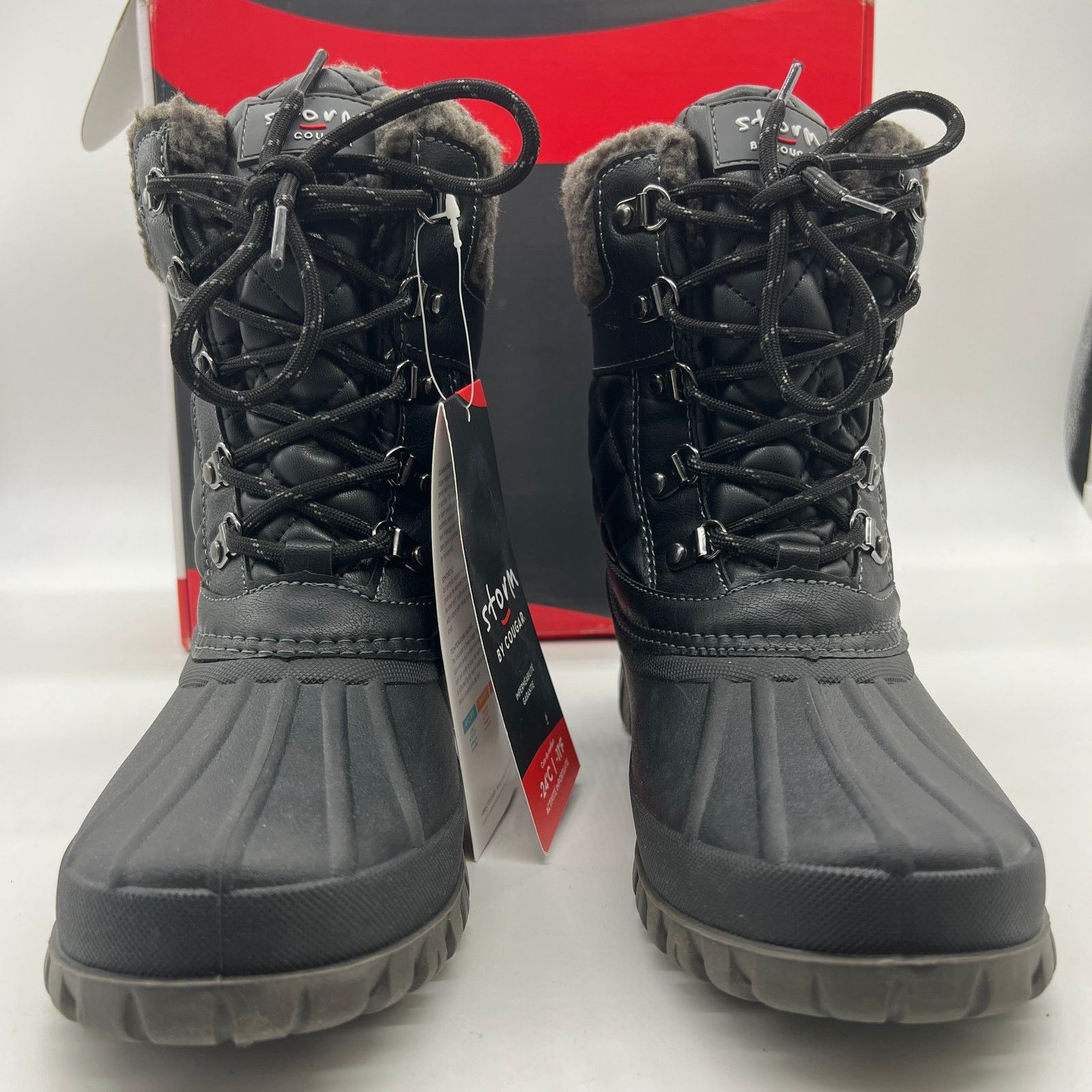 Other Cougar Waterproof Winter Boots Size 9 Black Quilt Size US 9 / IT 39 - 5 Thumbnail