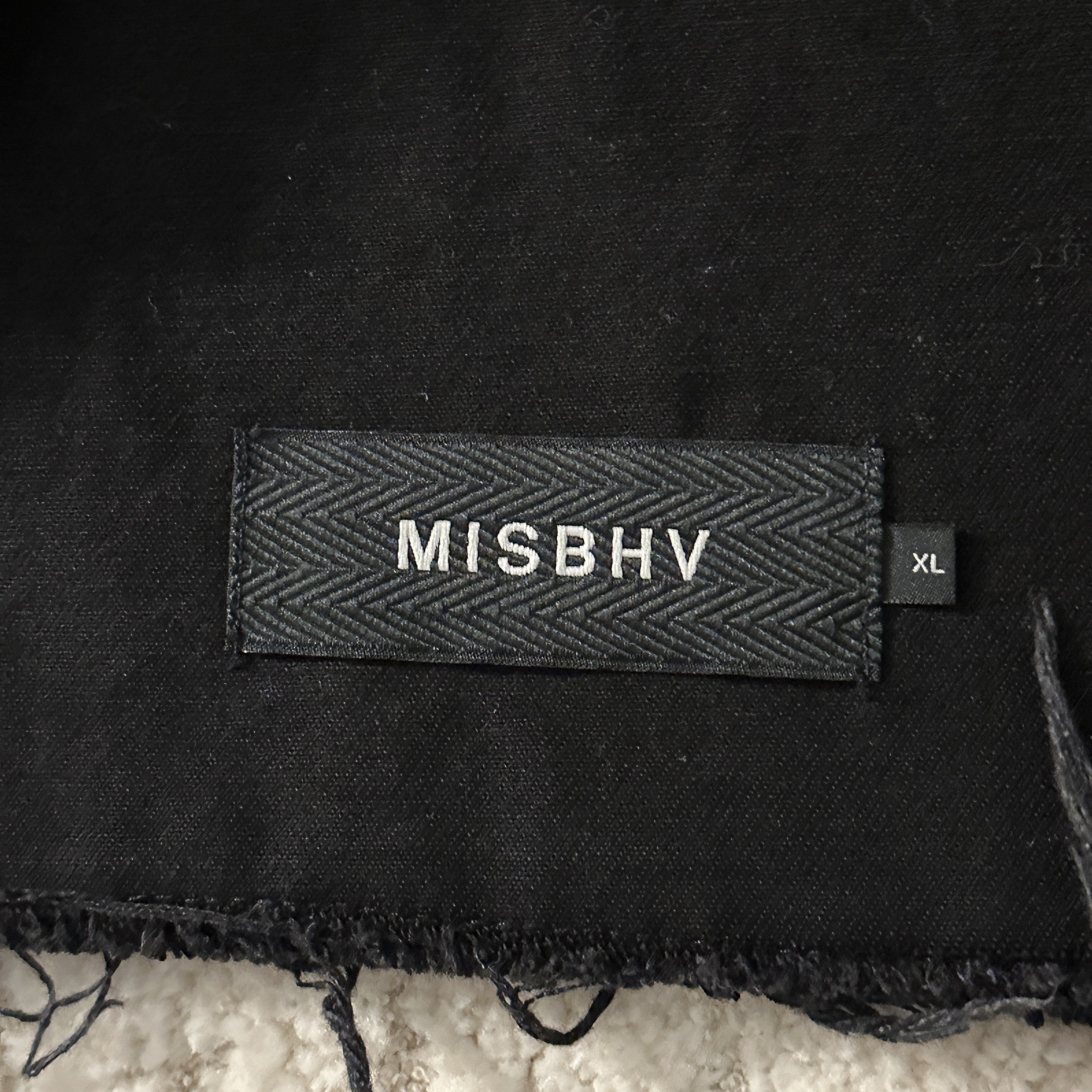Misbhv MISBHV "Euphoria" Distressed Black Denim Jacket Size US XL / EU 56 / 4 - 4 Thumbnail