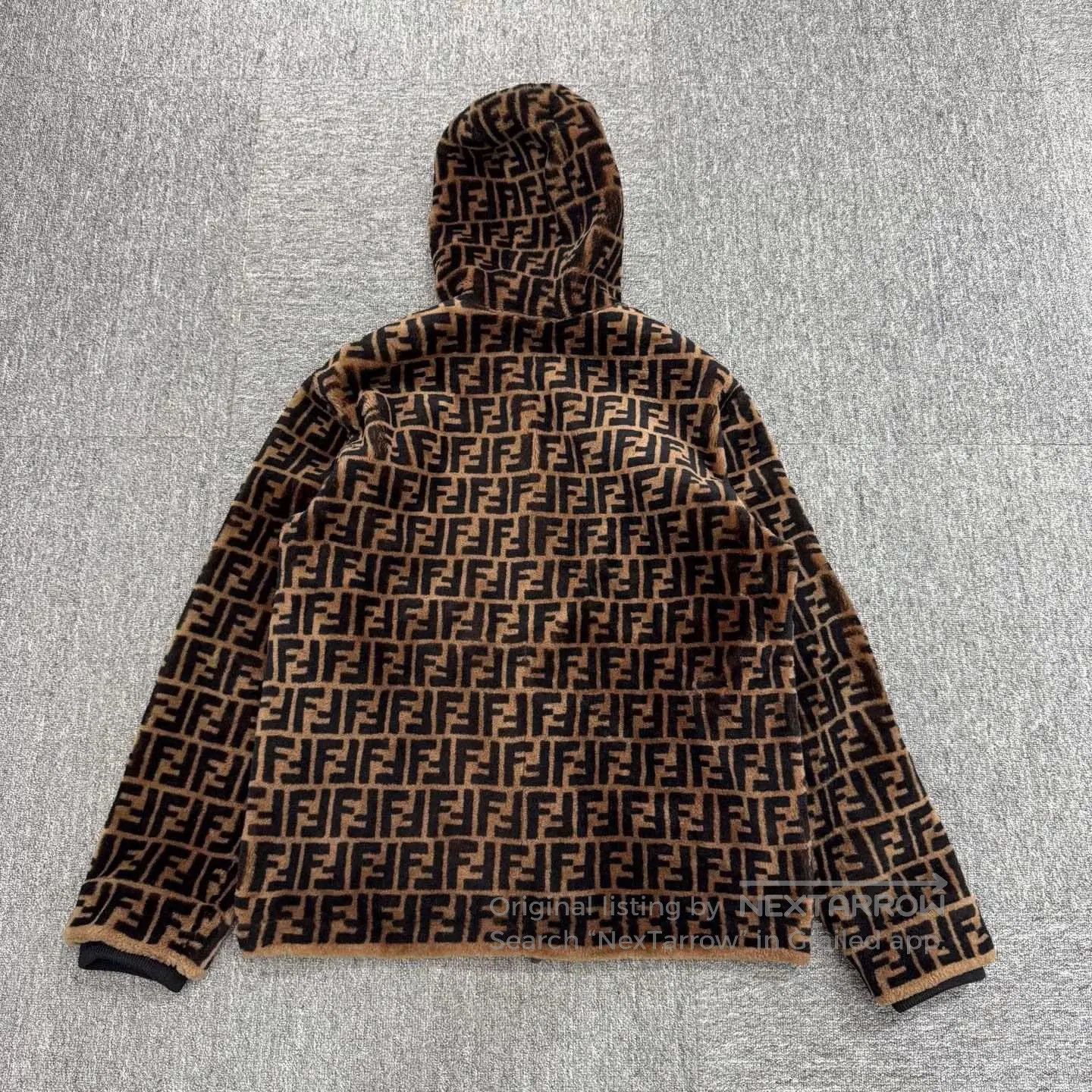 Fendi Fendi Double Sided Leather Jacket with Hood. Size US L / EU 52-54 / 3 - 3 Thumbnail