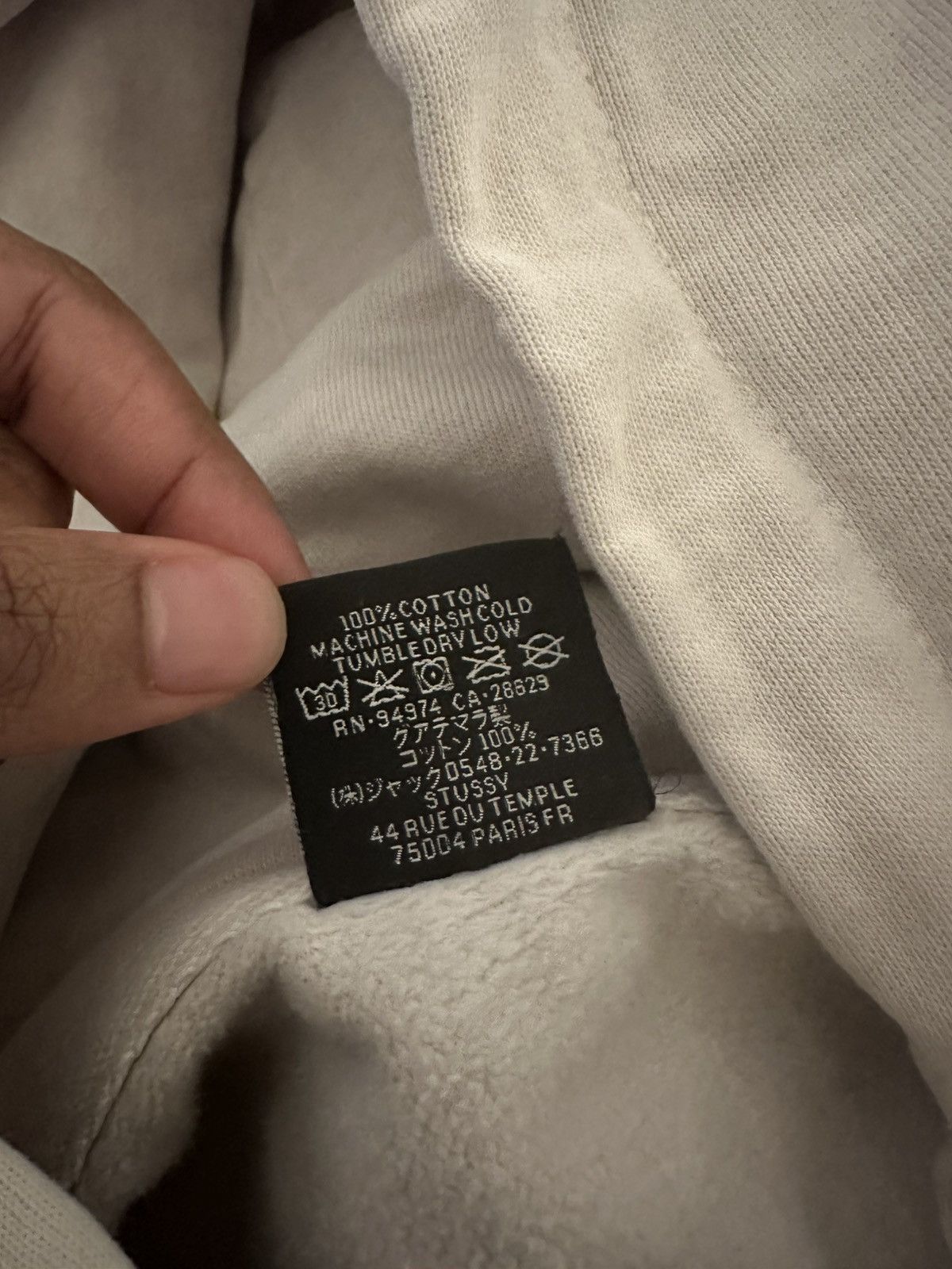 Stussy stussy dice hoodie cream Size US L / EU 52-54 / 3 - 4 Thumbnail