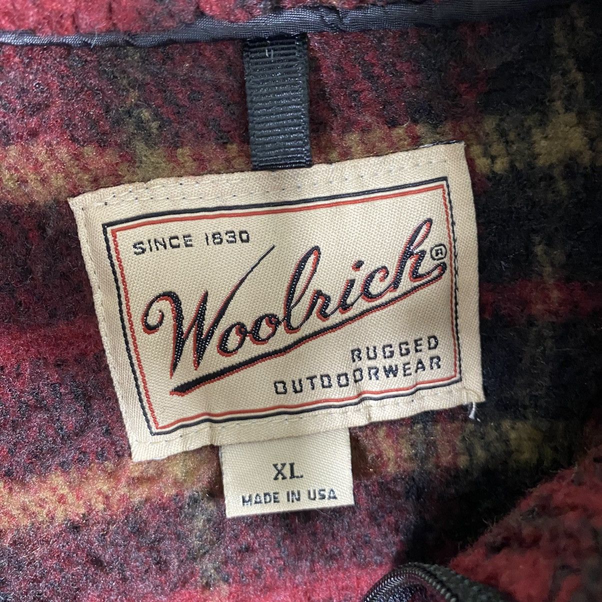Vintage × Woolrich Woolen Mills Vintage Woolrich Tartan Plaid Half Zip Fleece Size US XL / EU 56 / 4 - 7 Thumbnail