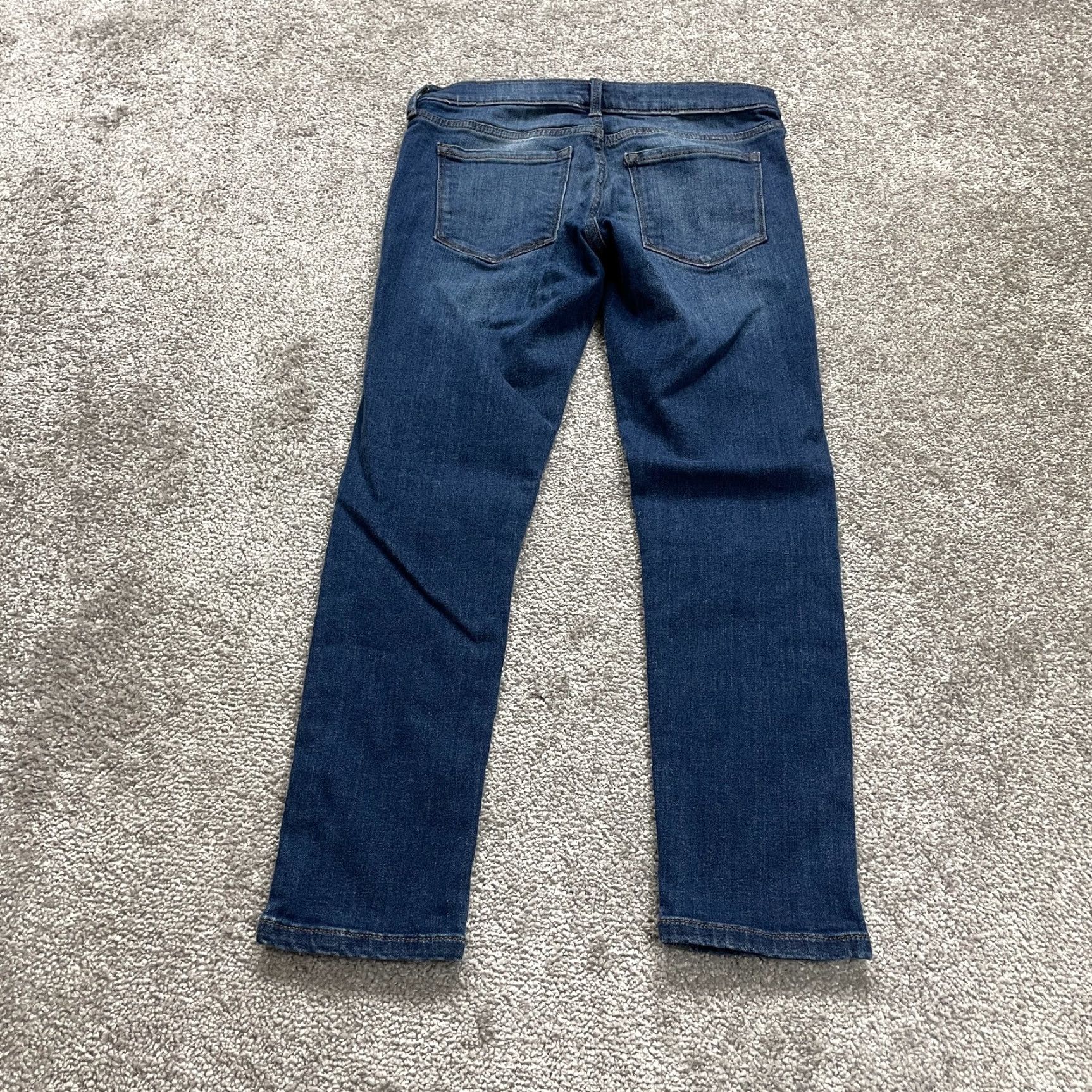 Banana Republic Banana Republic Skinny Ankle Jeans Women 26P Distressed Mid Rise Dark Wash 28x25 Size 26" / US 2 / IT 38 - 2 Thumbnail