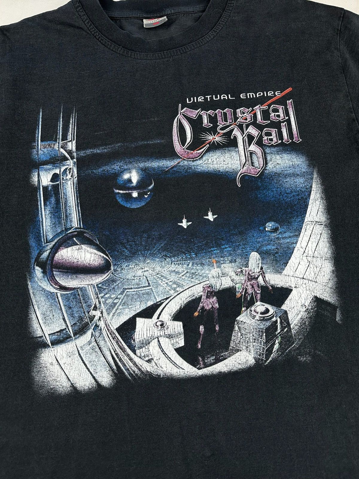Band Tees × Vintage Vintave Crystal Ball Rock Band TShirt (Gotthard primal fear) Size US XL / EU 56 / 4 - 3 Thumbnail