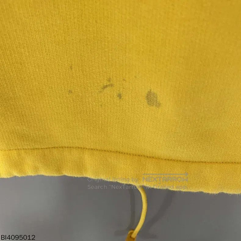 Balenciaga Balenciaga Yellow Embroidered Hoodie Size US XS / EU 42 / 0 - 6 Thumbnail