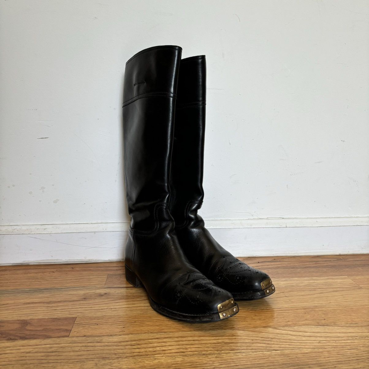 Miu Miu FW2006 Steel Toe Western Boots Size US 8.5 / IT 38.5 - 1 Thumbnail