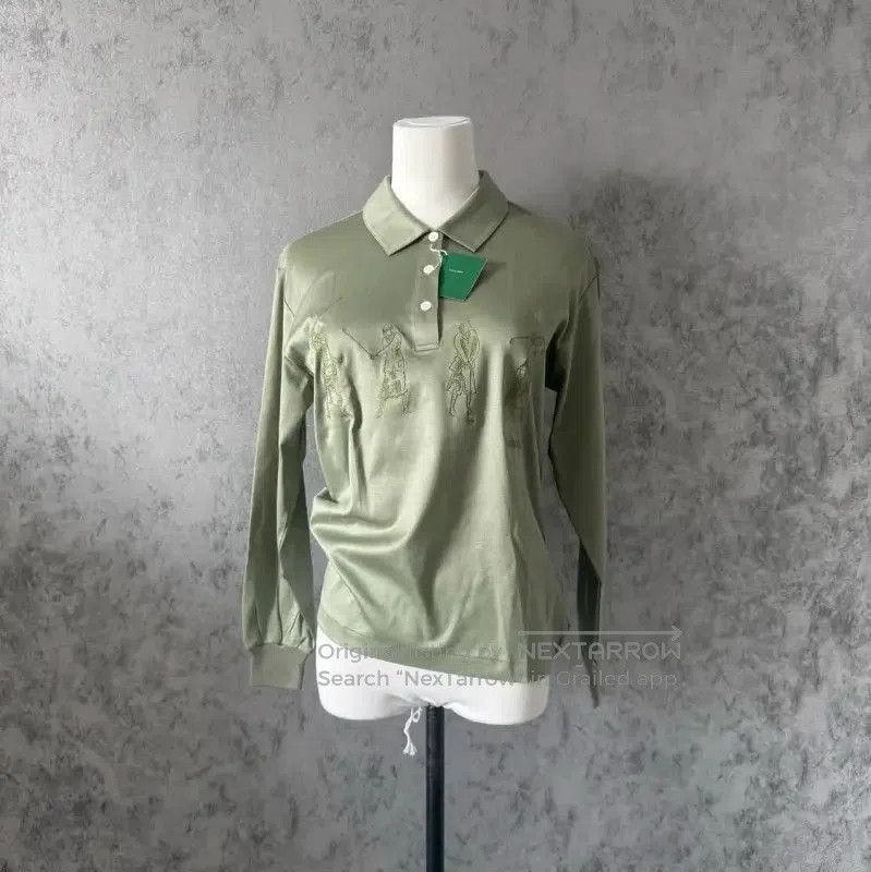 Burberry Burberry Green Long Sleeve Cotton Shirt. Size M / US 6-8 / IT 42-44 - 1 Thumbnail