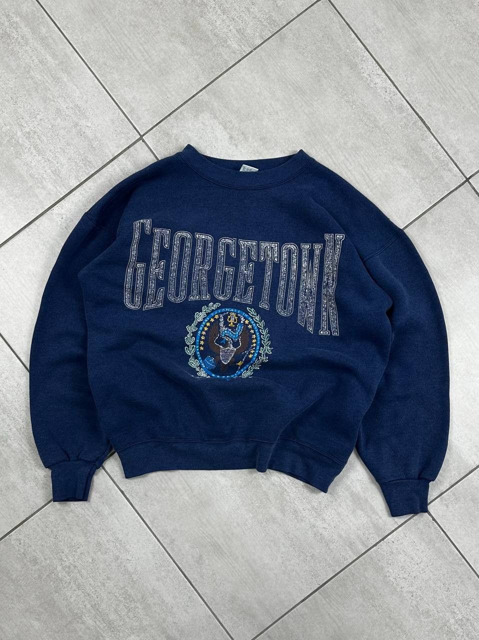 Vintage Vintage 80s Georgetown Hoyas Sweatshirt Made In USA Size US M / EU 48-50 / 2 - 4 Thumbnail