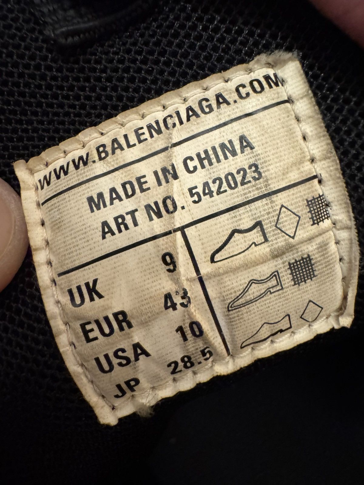 Balenciaga Balenciaga Track Triple Black Size US 10 / EU 43 - 13 Thumbnail