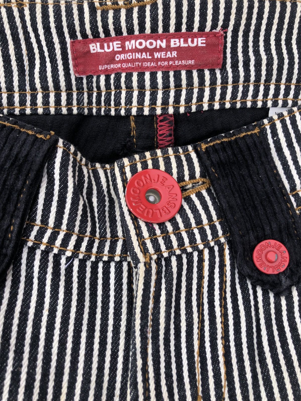 Blue Blue Japan × Japanese Brand RARE Blue Moon Stripe Tactical Jeans Denim jeans vintage🔥 Size US 30 / EU 46 - 5 Thumbnail