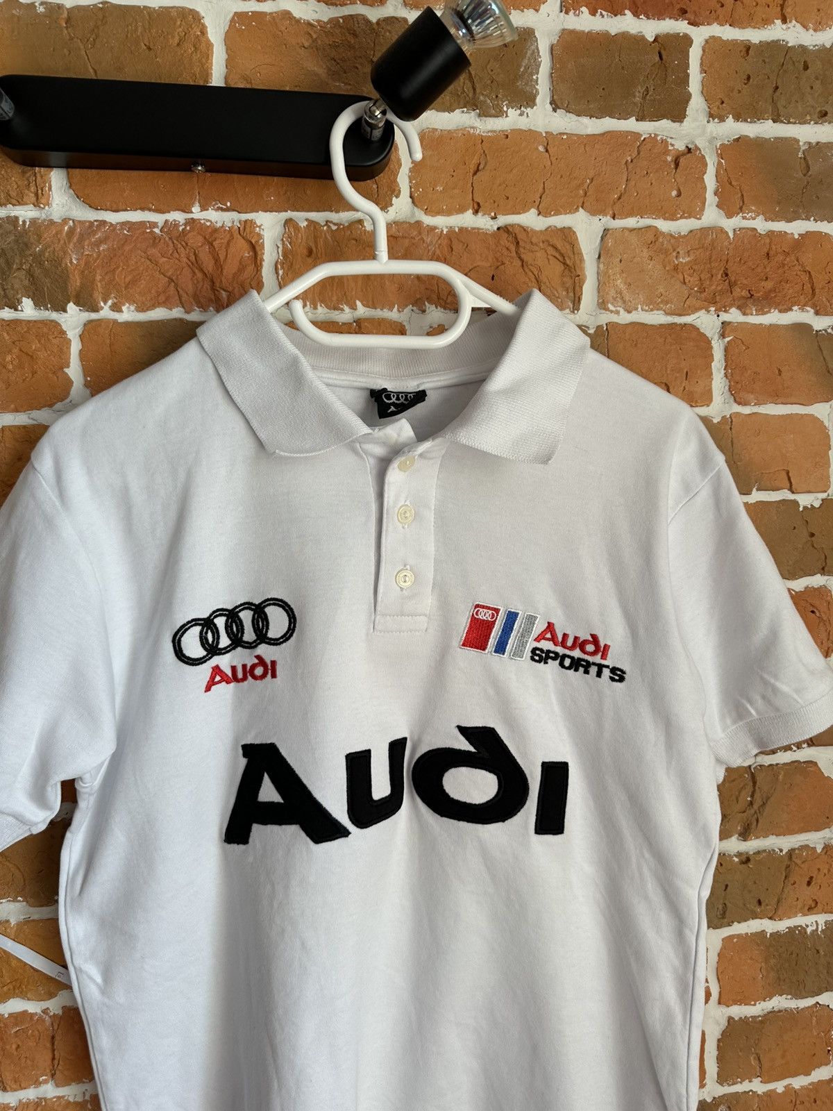 Audi Vintage Audi Sport Racing Polo Shirt Nascar 90s F1 Size US M / EU 48-50 / 2 - 2 Thumbnail