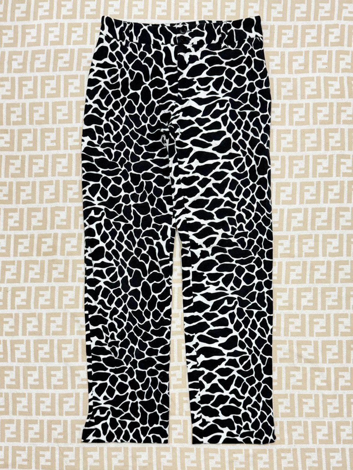 Designer × agnes b. Agnes B Giraffe Print Pants Size 27" / US 4 / IT 40 - 2 Thumbnail