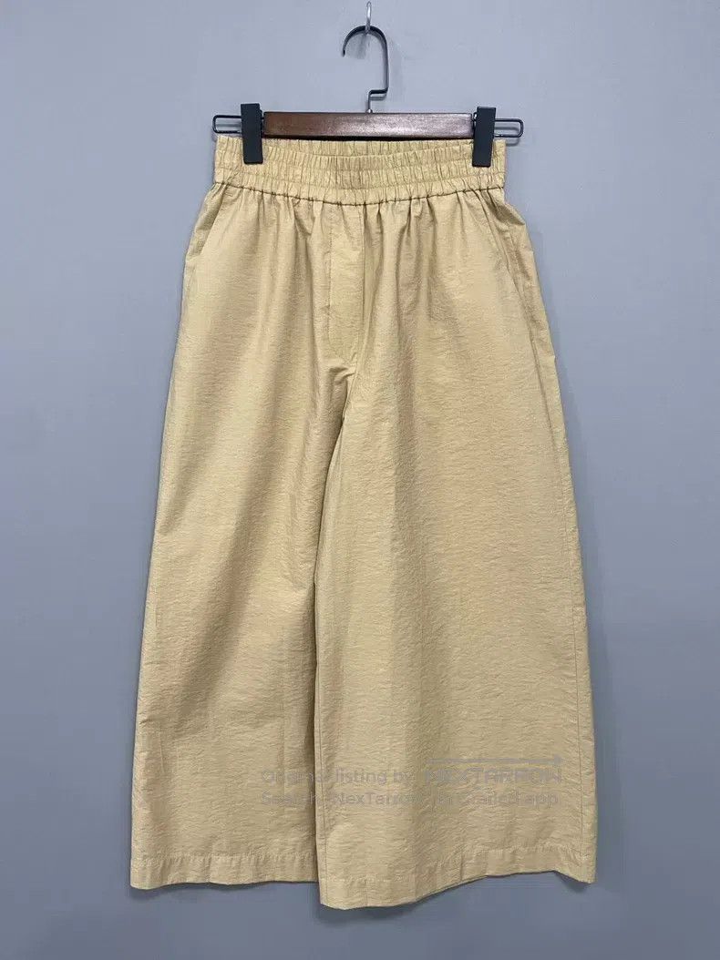 Loewe Loewe size S Khaki embroidered logo casual pants Size 27" / US 4 / IT 40 - 1 Thumbnail
