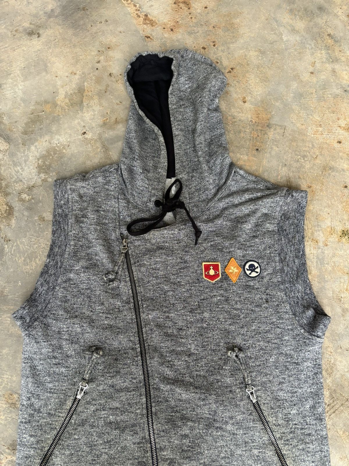 Vivienne Westwood Vivienne Westwood Multi Zipper Vest Hoodie Size US M / EU 48-50 / 2 - 2 Thumbnail