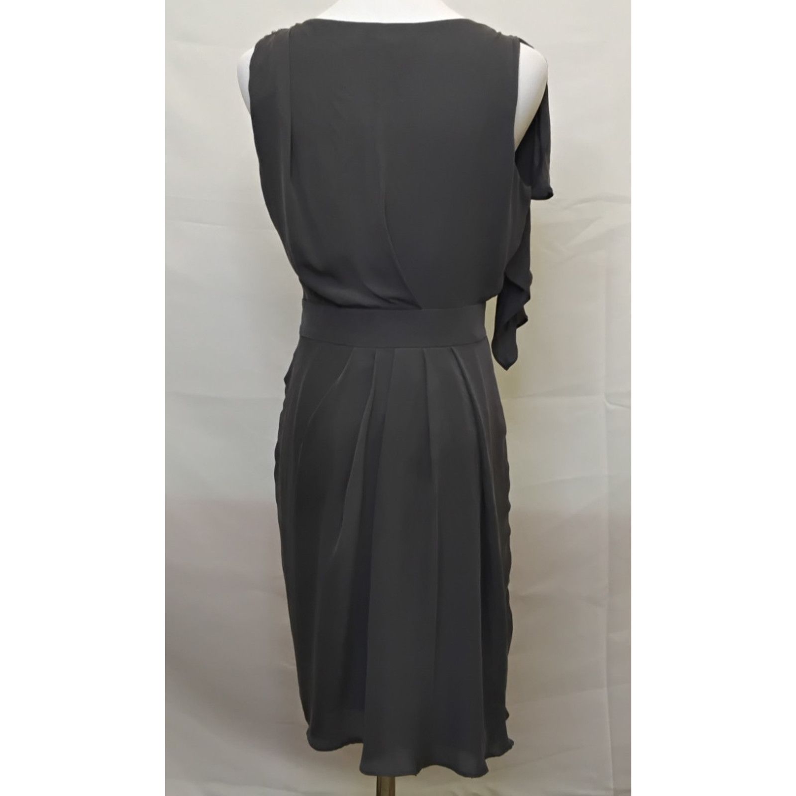 Other Cynthia Steffe Silk Dress Women's 4 Gray Asymmetric Bead NWT Size S / US 4 / IT 40 - 3 Thumbnail