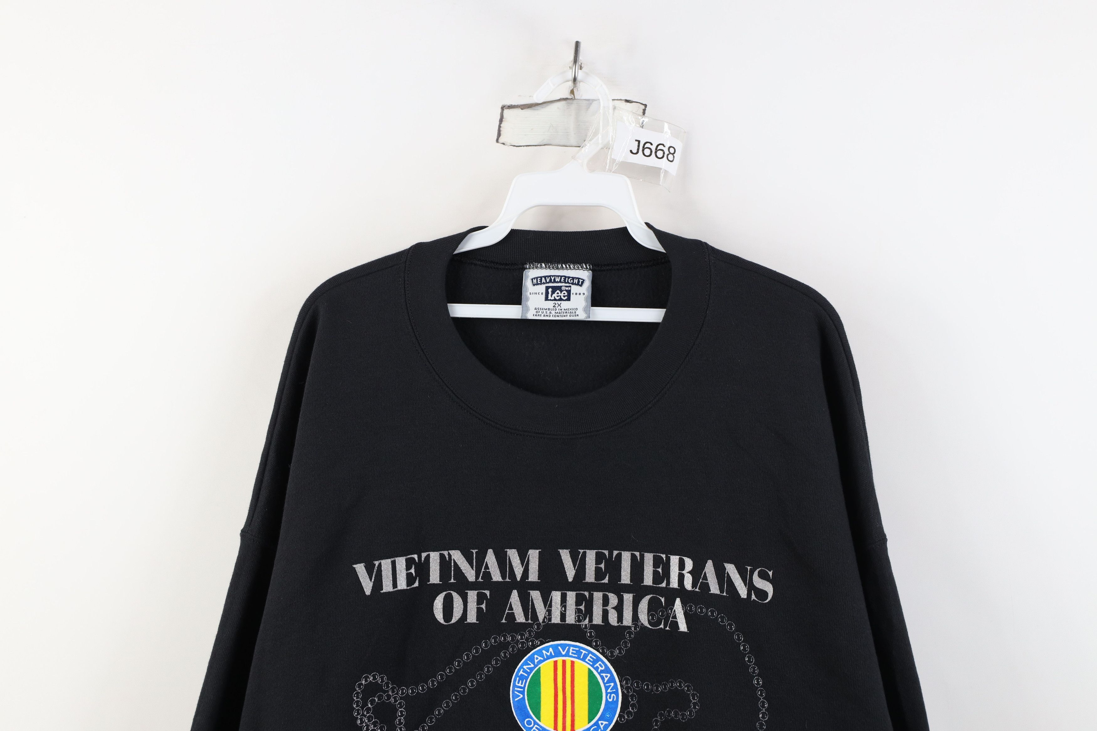 Vintage Vintage 90s Veterans of America Crewneck Sweatshirt USA Size US XXL / EU 58 / 5 - 2 Thumbnail