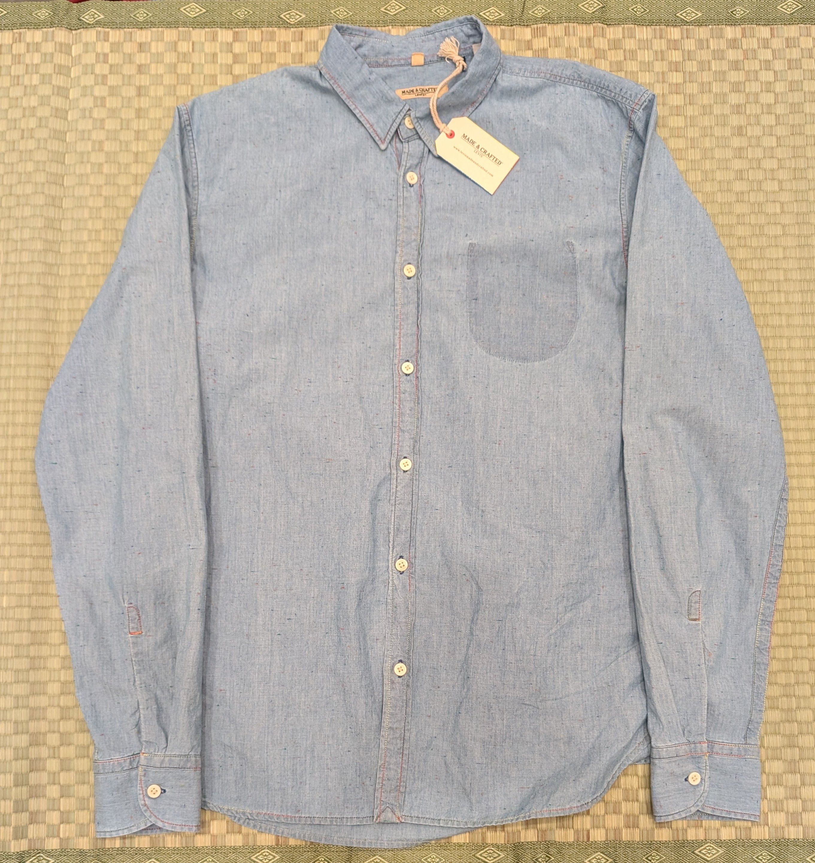 Levi's Made & Crafted NWT Levi's Made & Crafted Rainbow Nep/Thread Button Up Shirt Size US M / EU 48-50 / 2 - 1 Thumbnail