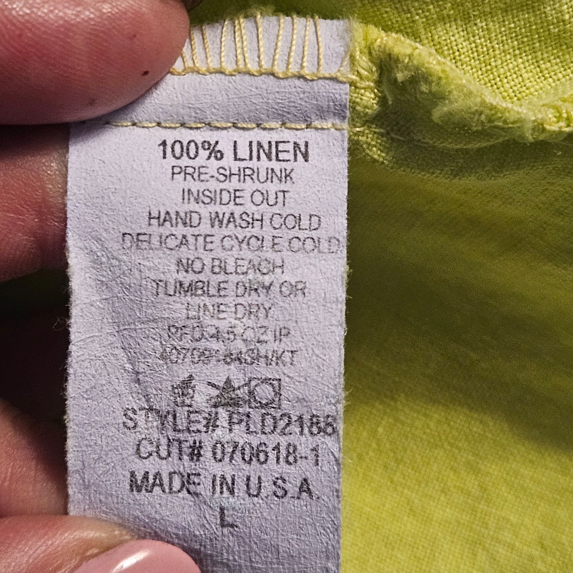Other Pure Match Woman Lime Green Dress M Minimalist Linen Resort Size M / US 6-8 / IT 42-44 - 9 Thumbnail
