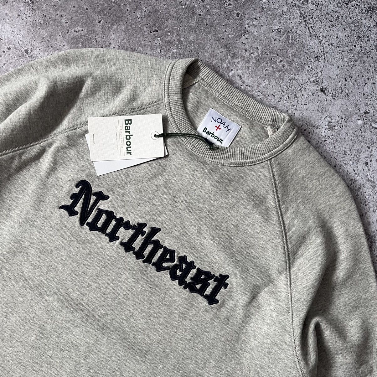Barbour × Noah NWT Barbour x Noah Northeast Embroidered Sweatshirt Grey Size US M / EU 48-50 / 2 - 2 Thumbnail