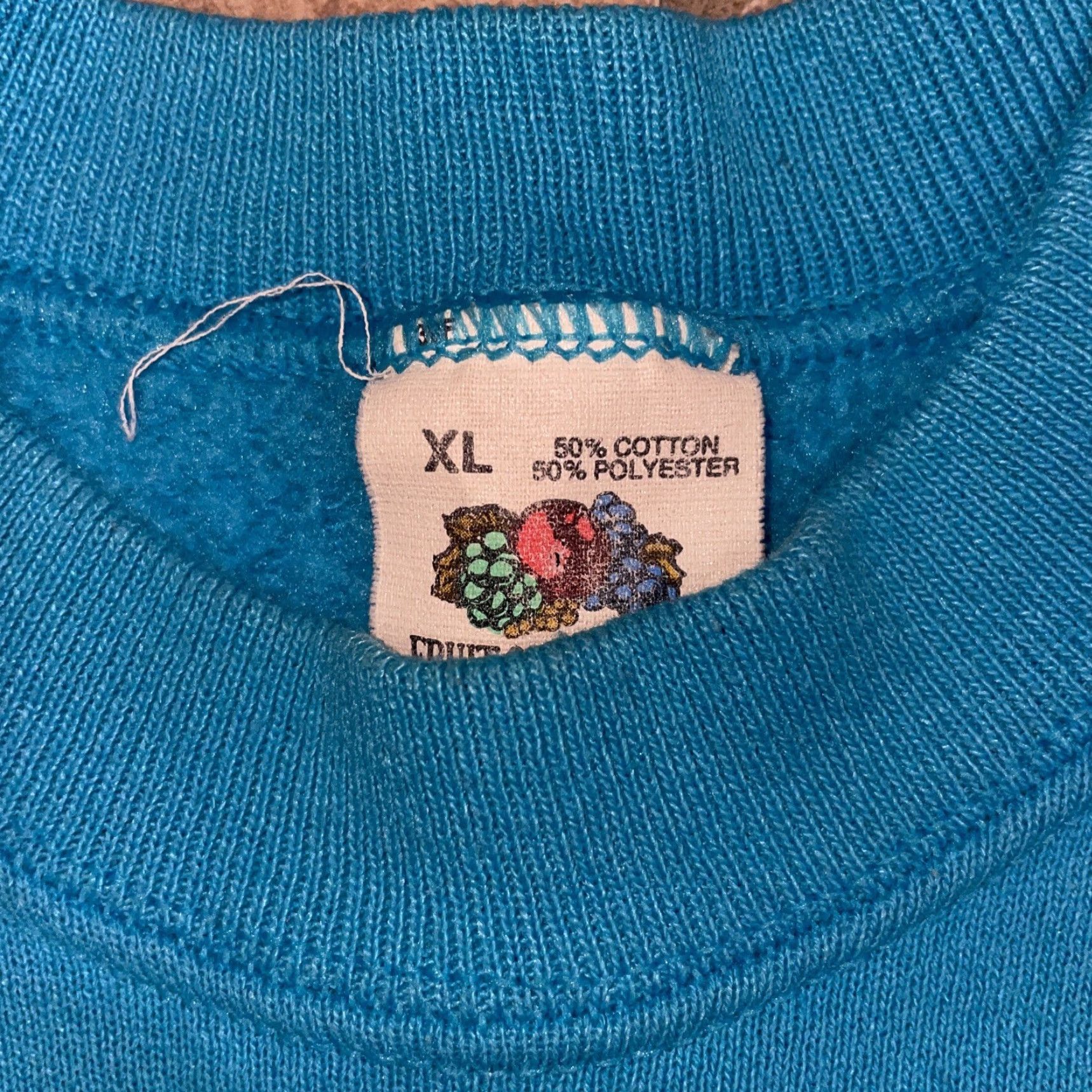 Fruit Of The Loom VINTAGE Fruit Of The Loom BLUE Hunts Pullover Sweatshirt Mens XL USA Hunter Style Size US XL / EU 56 / 4 - 3 Thumbnail