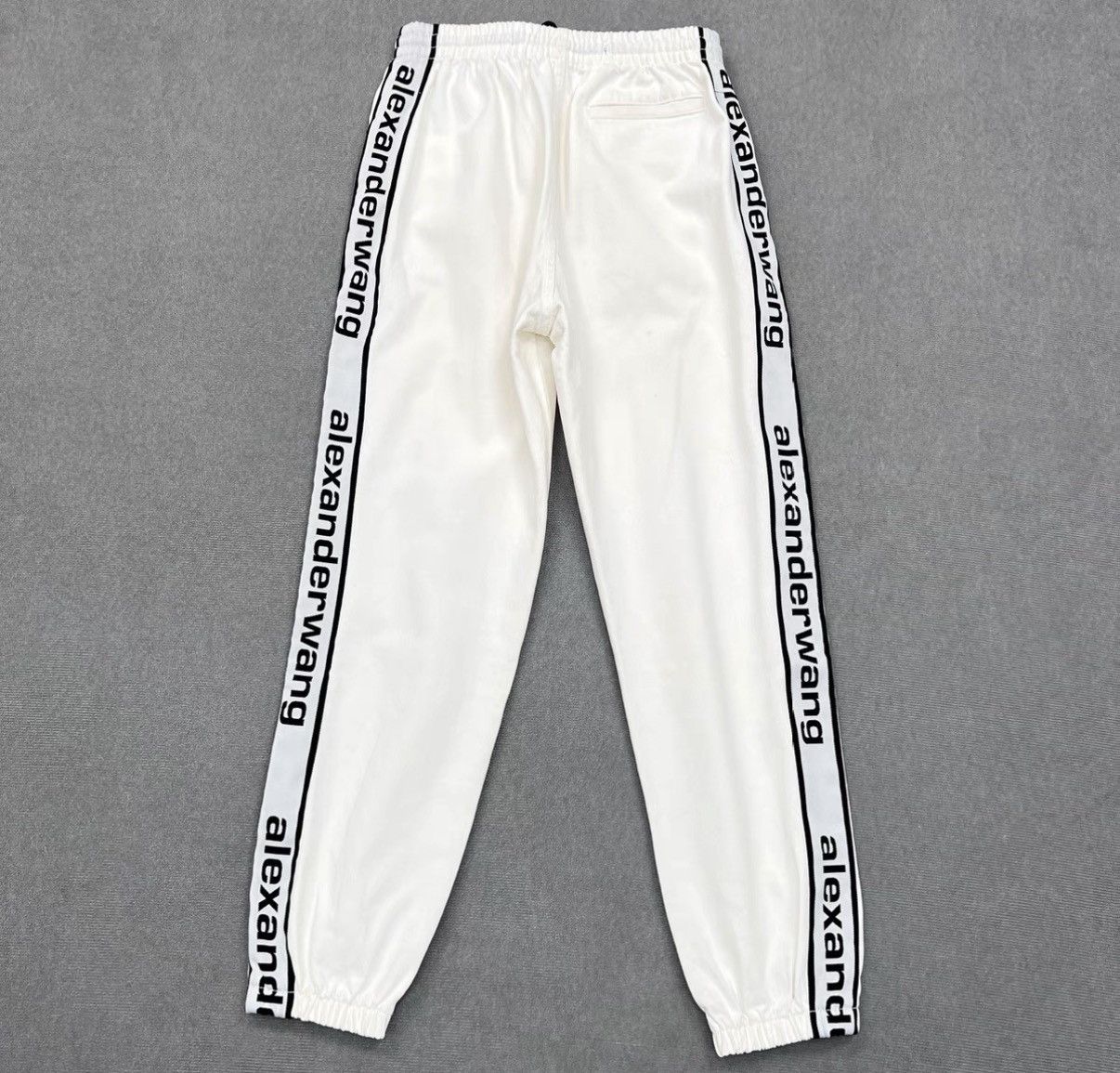 Alexander Wang Alexander Wang White Side-Logo Track Pants / Casual Pants Size US 30 / EU 46 - 1 Thumbnail