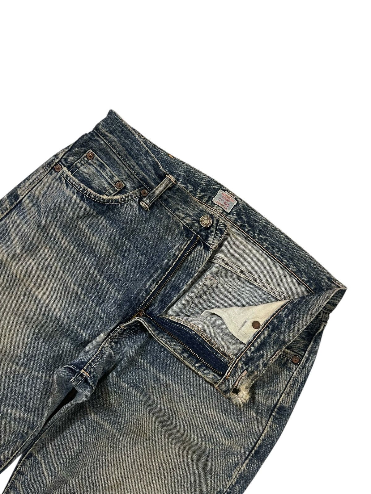 Vintage SELVEDGE💥 Vintage 00s Edwin 505 Blue Dirt Washed Denim Jeans Size US 31 - 7 Thumbnail