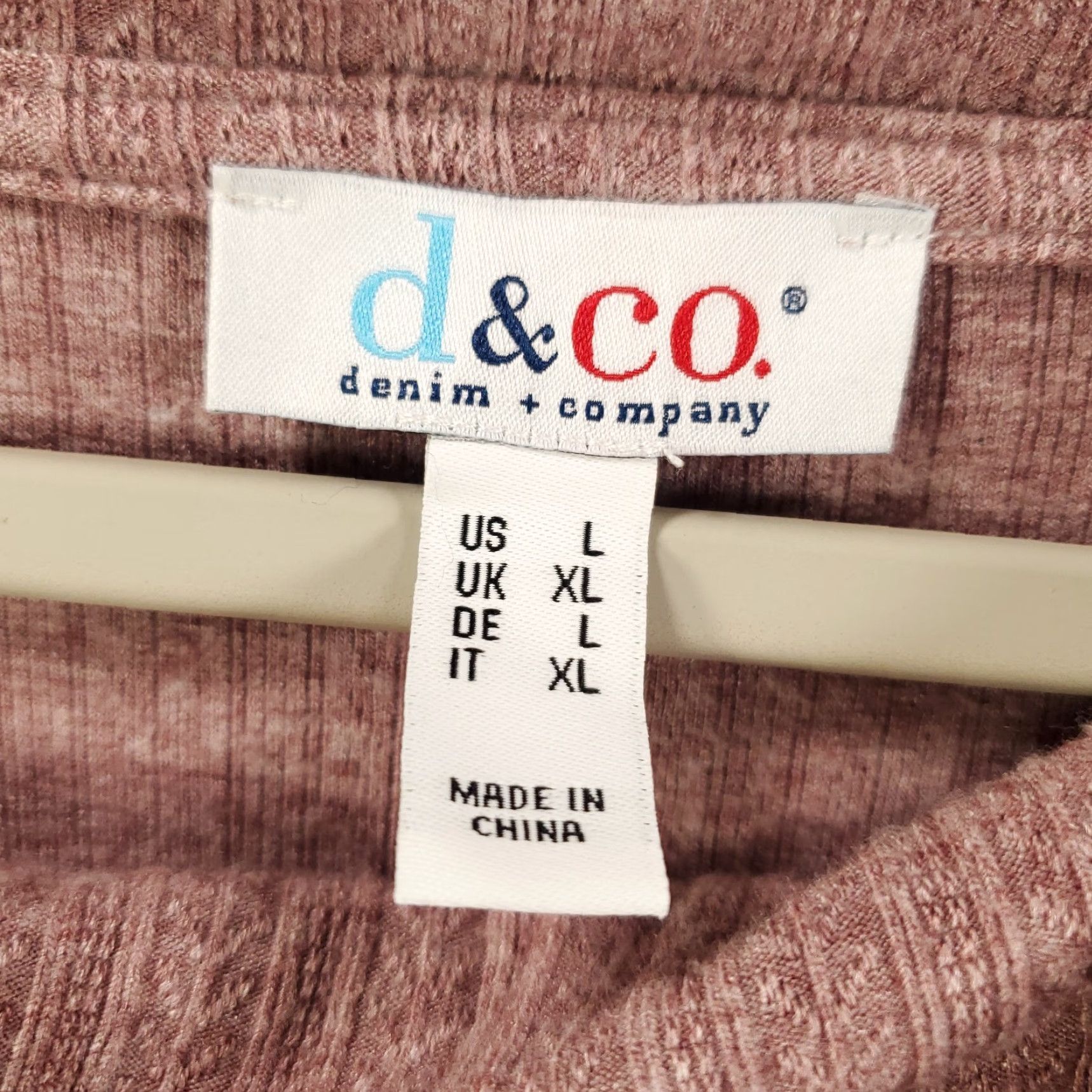 Denim & Co. Denim & Co. Sweater Womens Large Pink Cowl Neck Pullover Lightweight Knit Long Sleeve Casual Solid Pattern Size L / US 10 / IT 46 - 5 Thumbnail