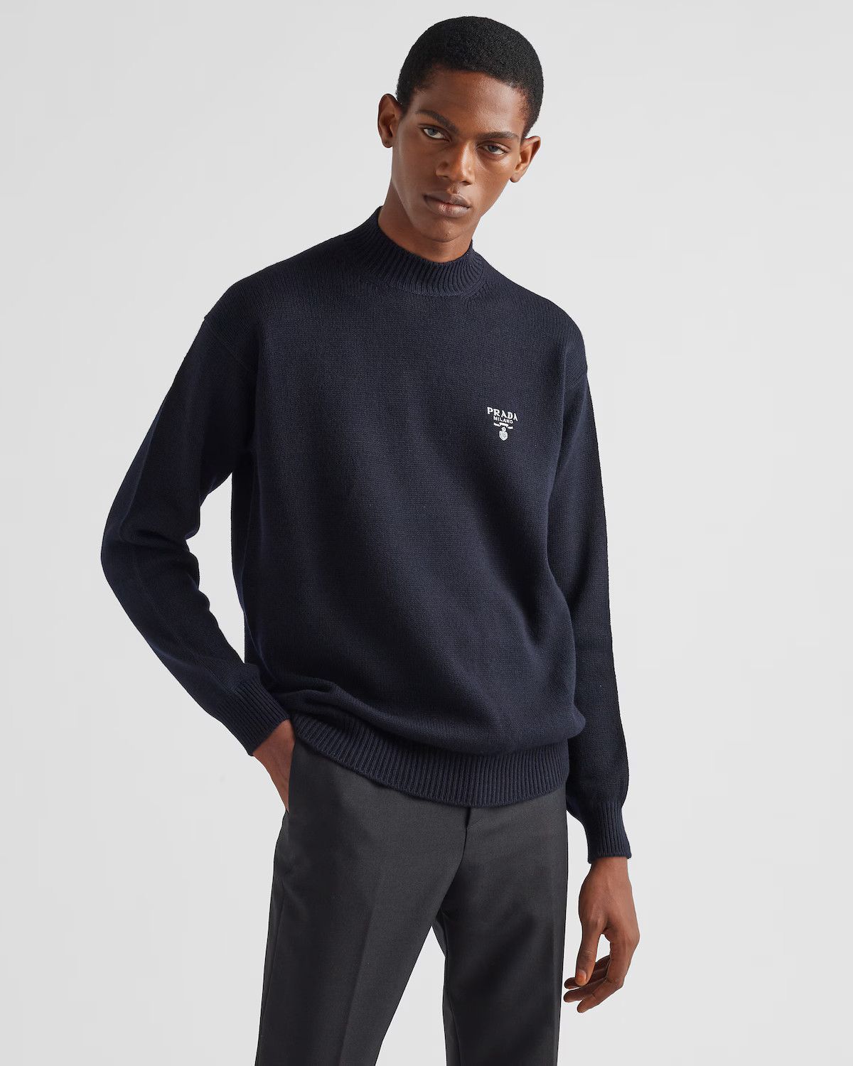 Prada o1mt1gz0226 Cashmere Turtleneck Sweater in Blue Size US S / EU 44-46 / 1 - 5 Thumbnail