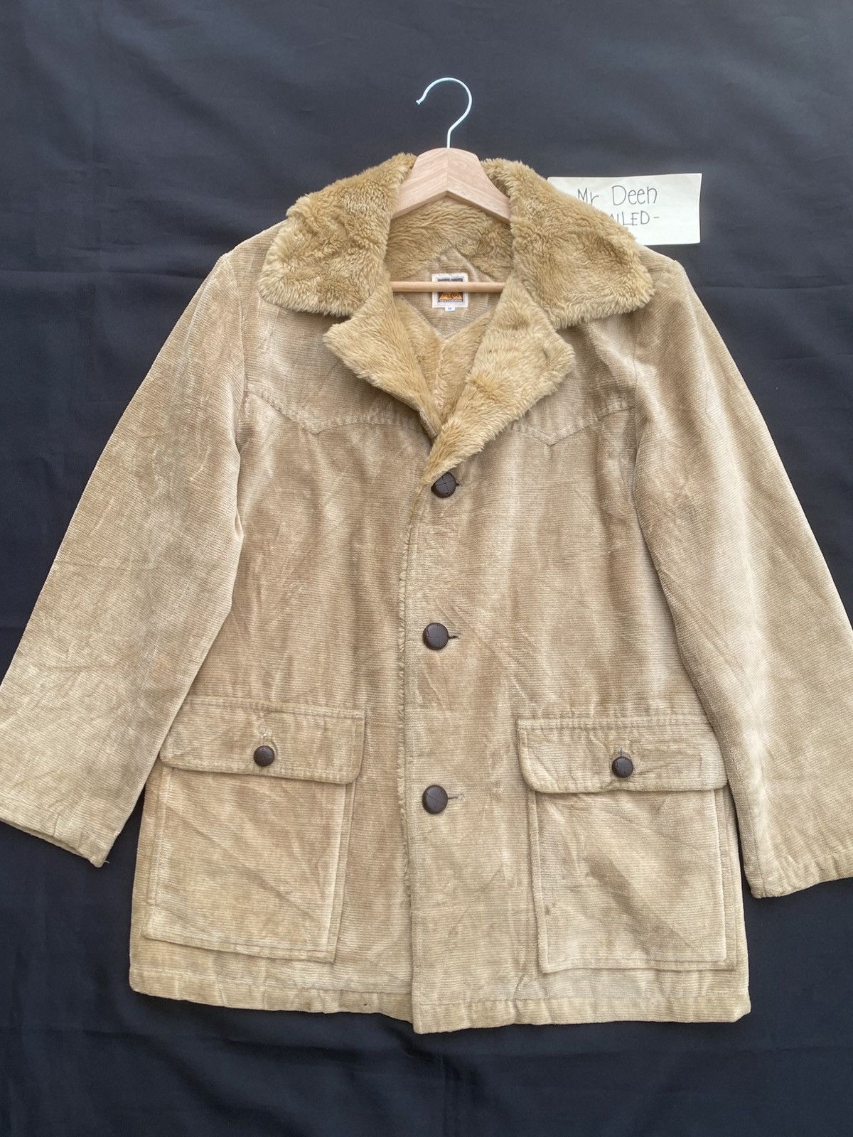 The Real McCoy's Rare Vintage McCoy’s Shearling Jacket Mushroom Buttons Jckt Size US M / EU 48-50 / 2 - 4 Thumbnail