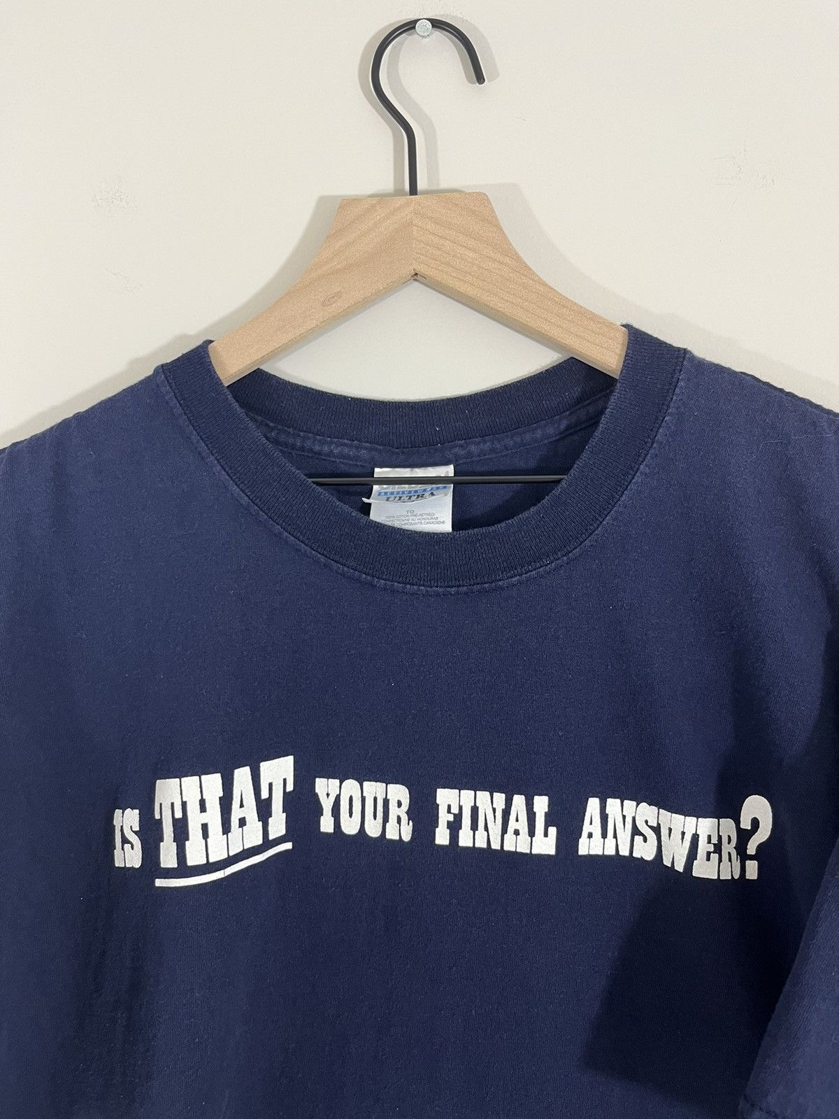 Vintage Is THAT Your Final Answer Faded Y2K Funny Tee Size US XL / EU 56 / 4 - 2 Thumbnail