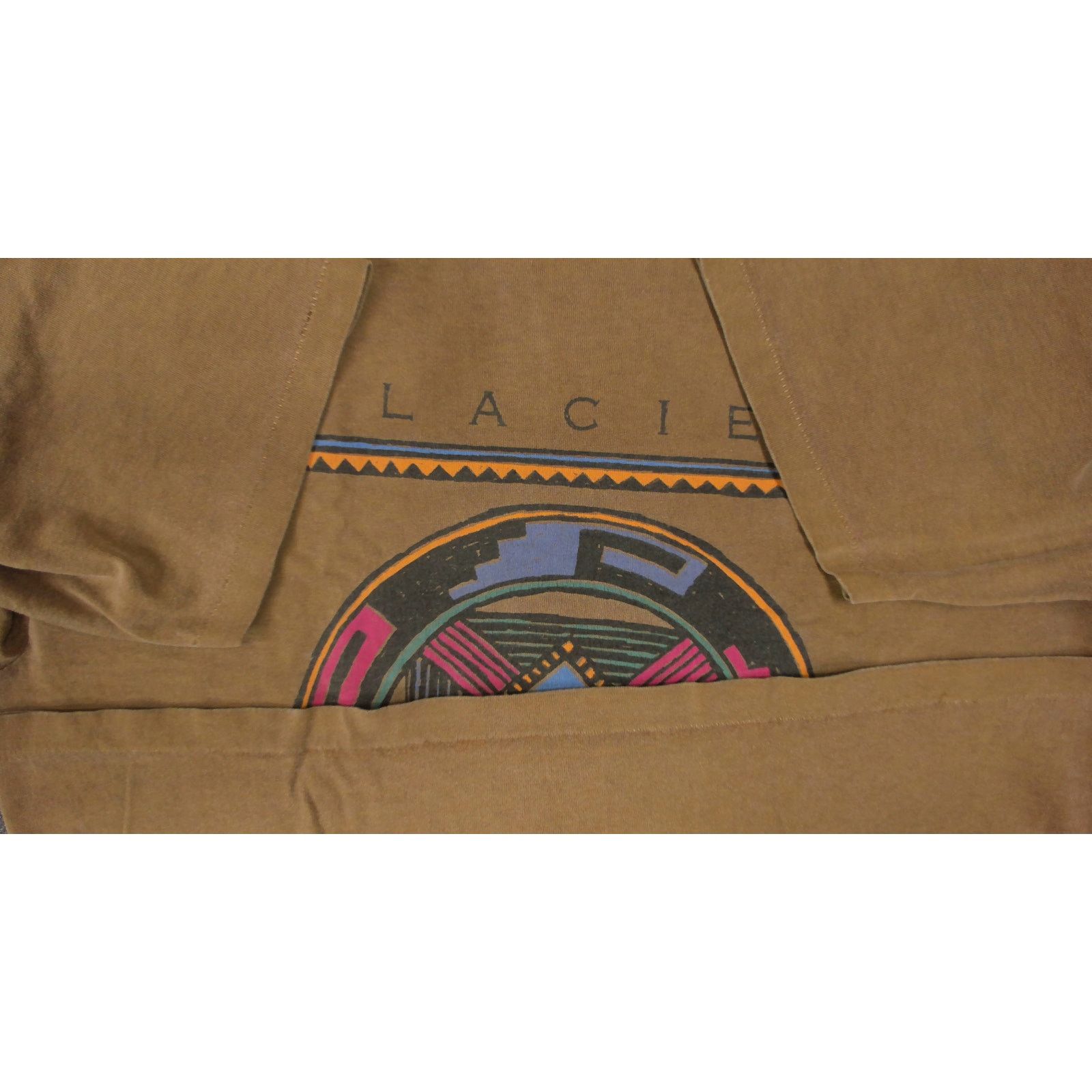 Vintage Vintage 90s Faded Southwest Geometric Glacier Tee Boxy Large Size US L / EU 52-54 / 3 - 9 Thumbnail