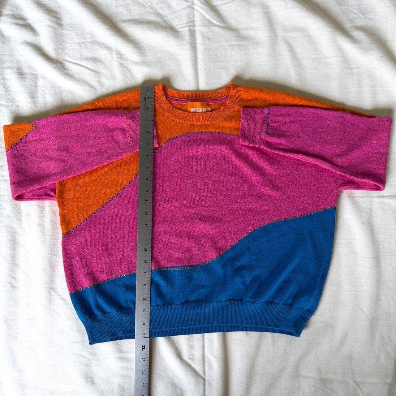 Other WISPR Abstract Colorblock Knit Sweater | Scandi Pullover Size M / US 6-8 / IT 42-44 - 4 Thumbnail