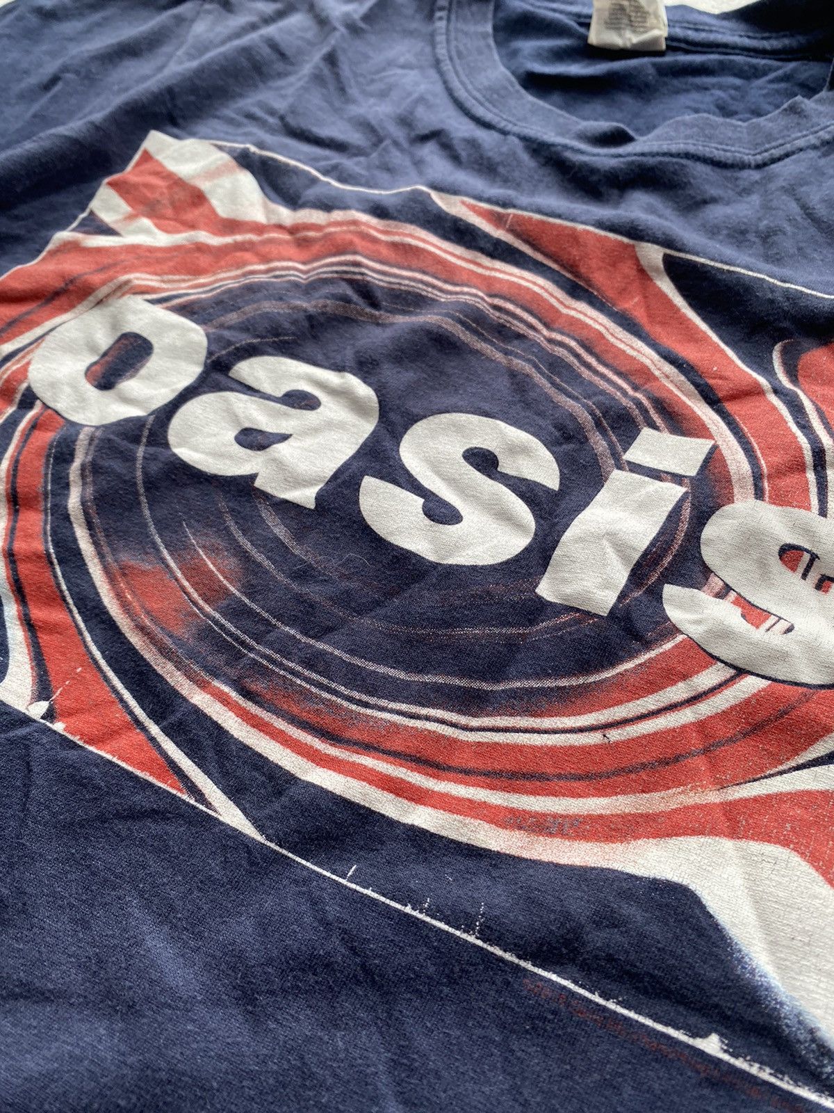 Band Tees × Vintage 🔥00s Oasis Band Blue Mens Shirt Size US S / EU 44-46 / 1 - 5 Thumbnail